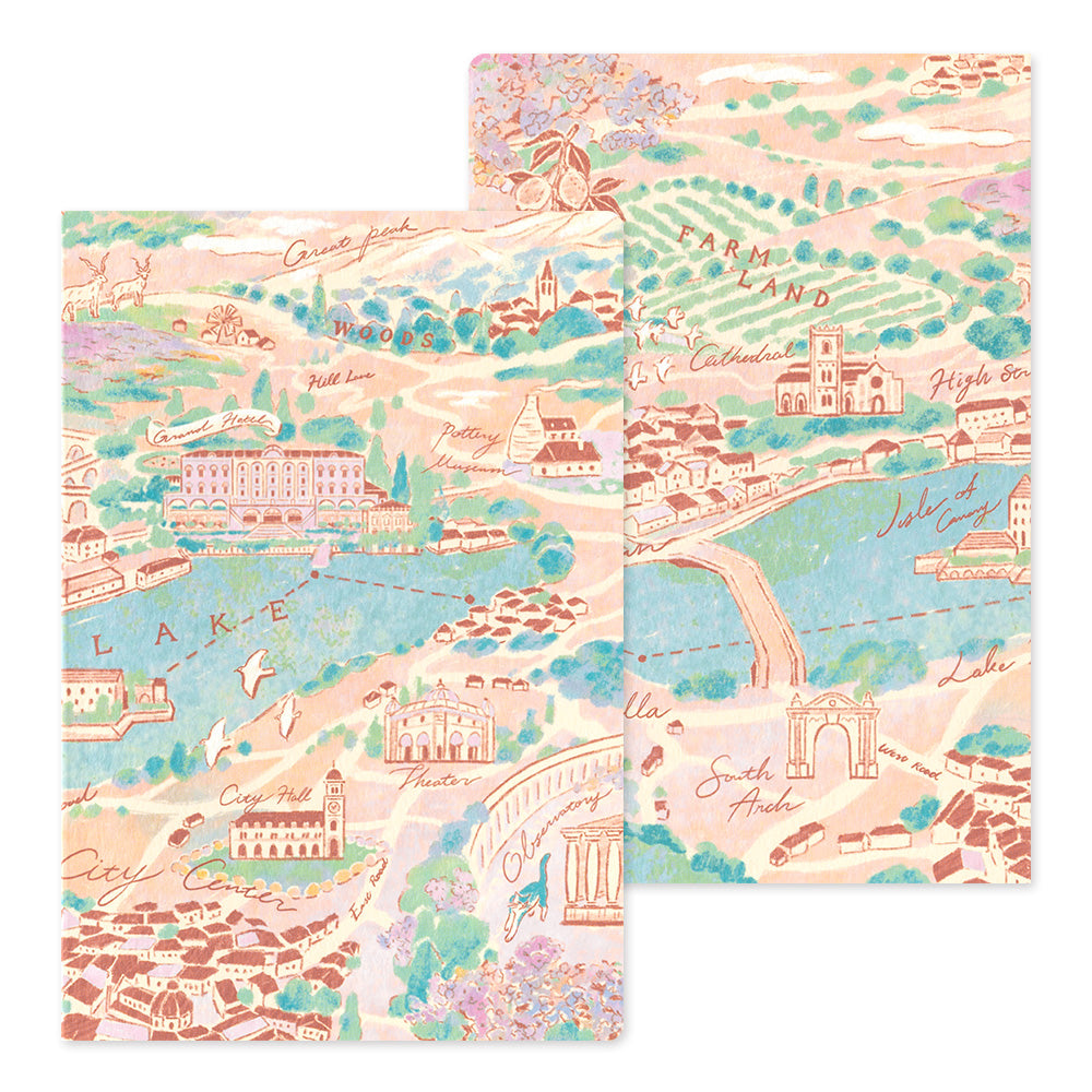 Midori Notizbuch Yuru Log Travel & Hotel Dot Grid B6