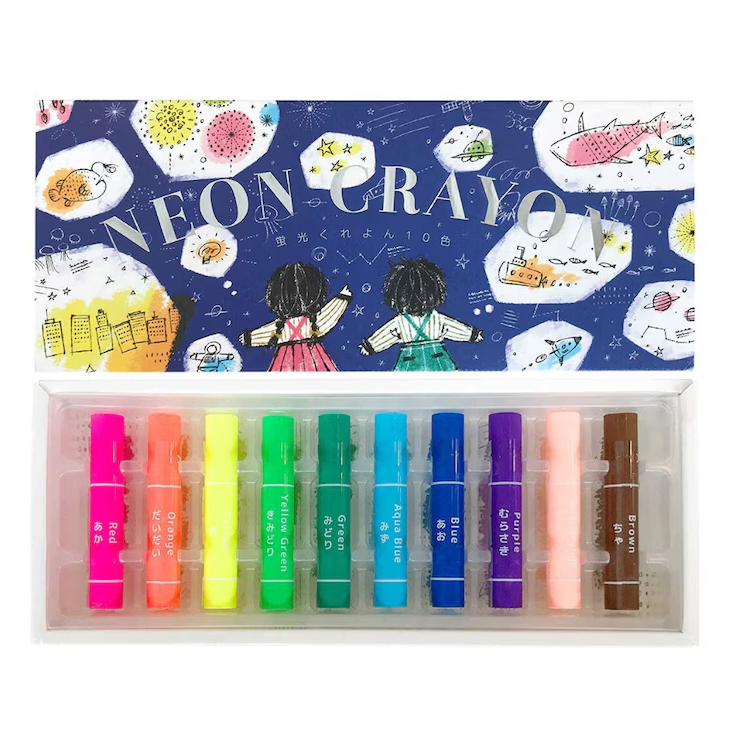 Kokuyo Neon Crayon 10 Stk