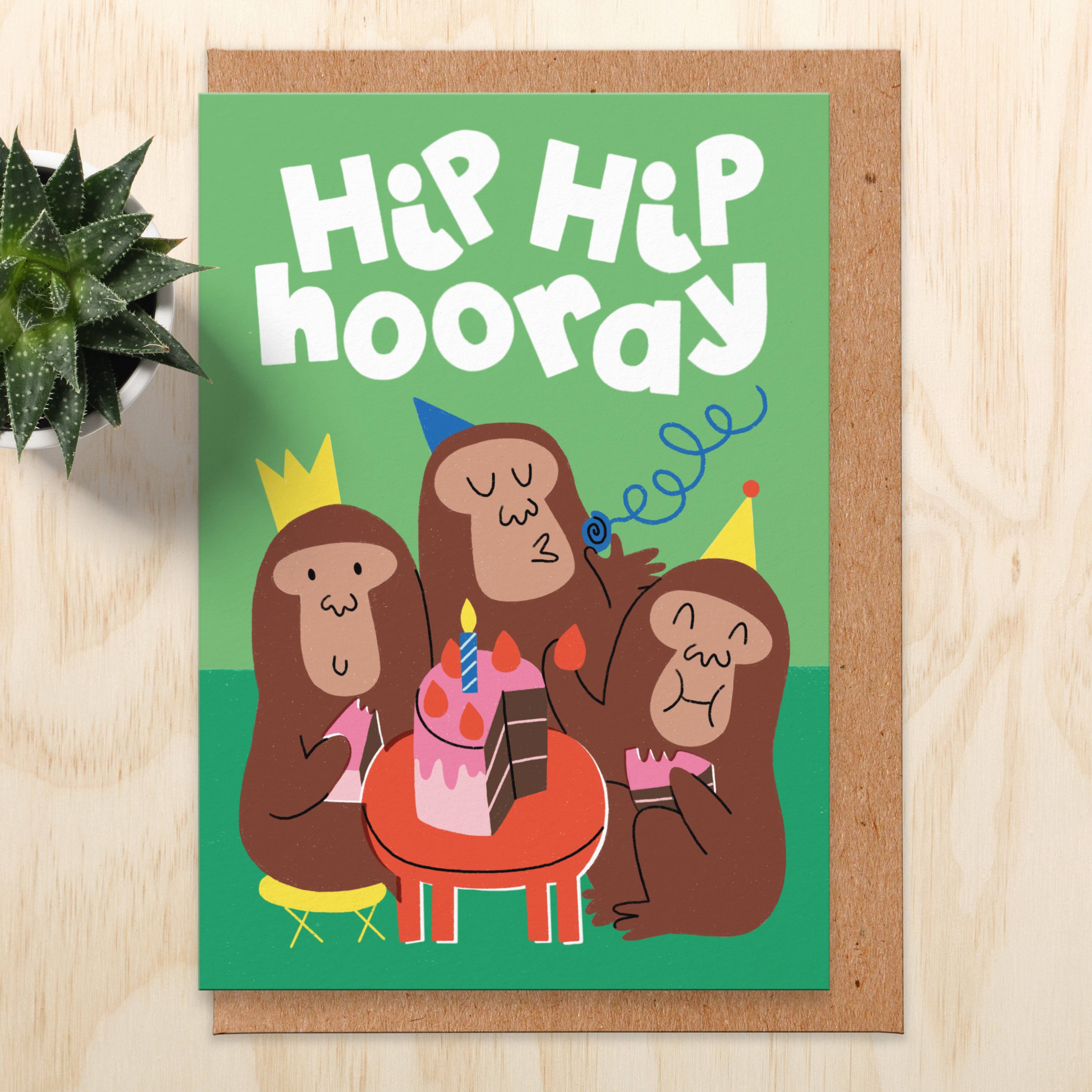 Studio Boketto Klappkarte Hip Hip Hooray