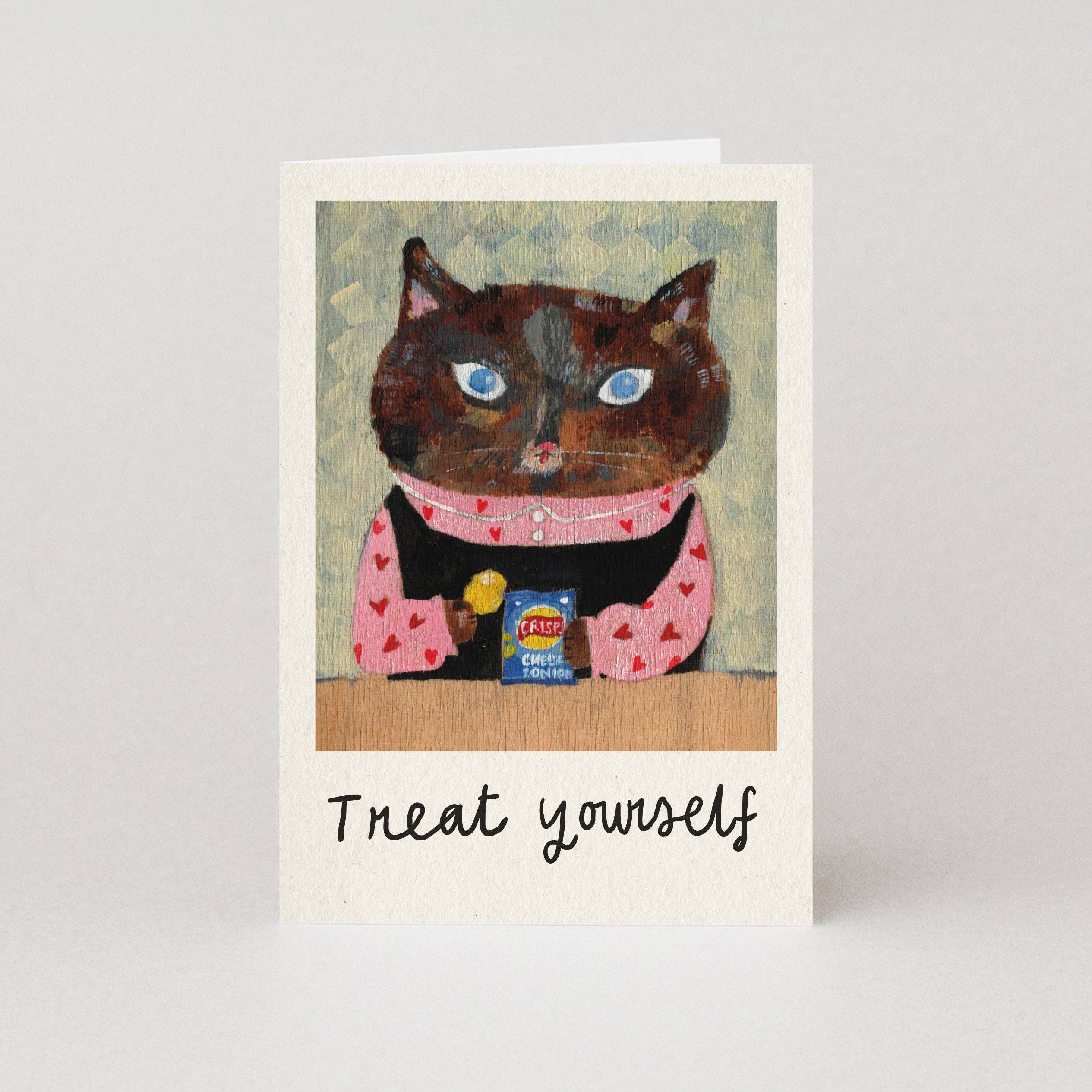 Studio Boketto x Moggshop Klappkarte Treat Yourself
