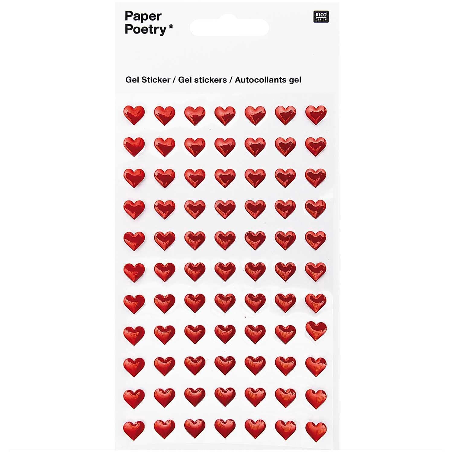 Paper Poetry Sticker Set Herzen Klein