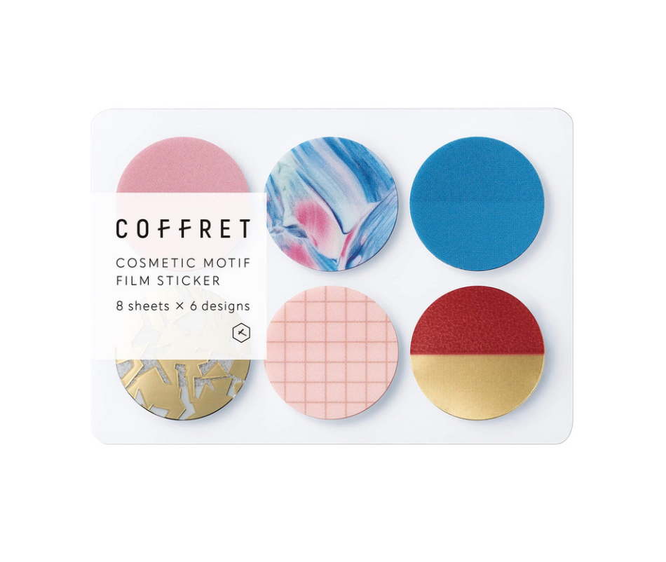 King Jim COFFRET Washi Sticker Set Pink Float