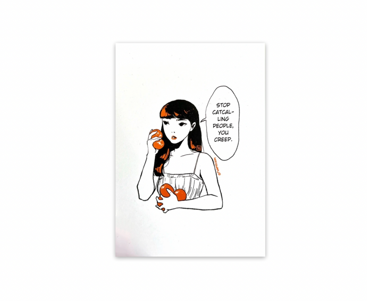 Hong Le Postkarte Catcalling