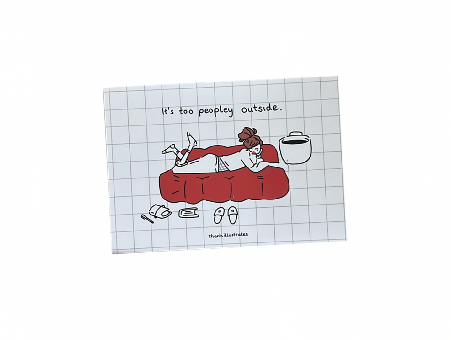 Thanh Illustrates Postkarte Too Peopley Outside