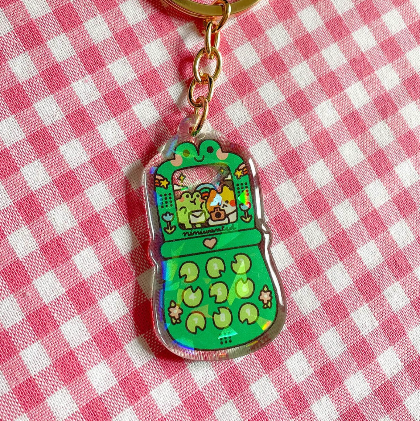Niniwanted  Schlüsselanhänger Telefrog