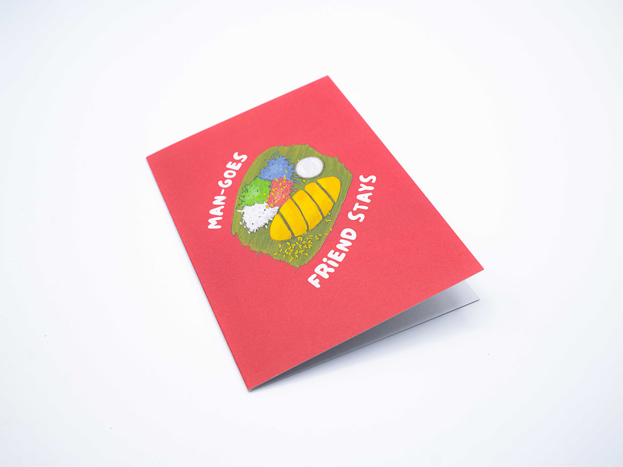 Reisundpapier Klappkarte Man-goes friend stays