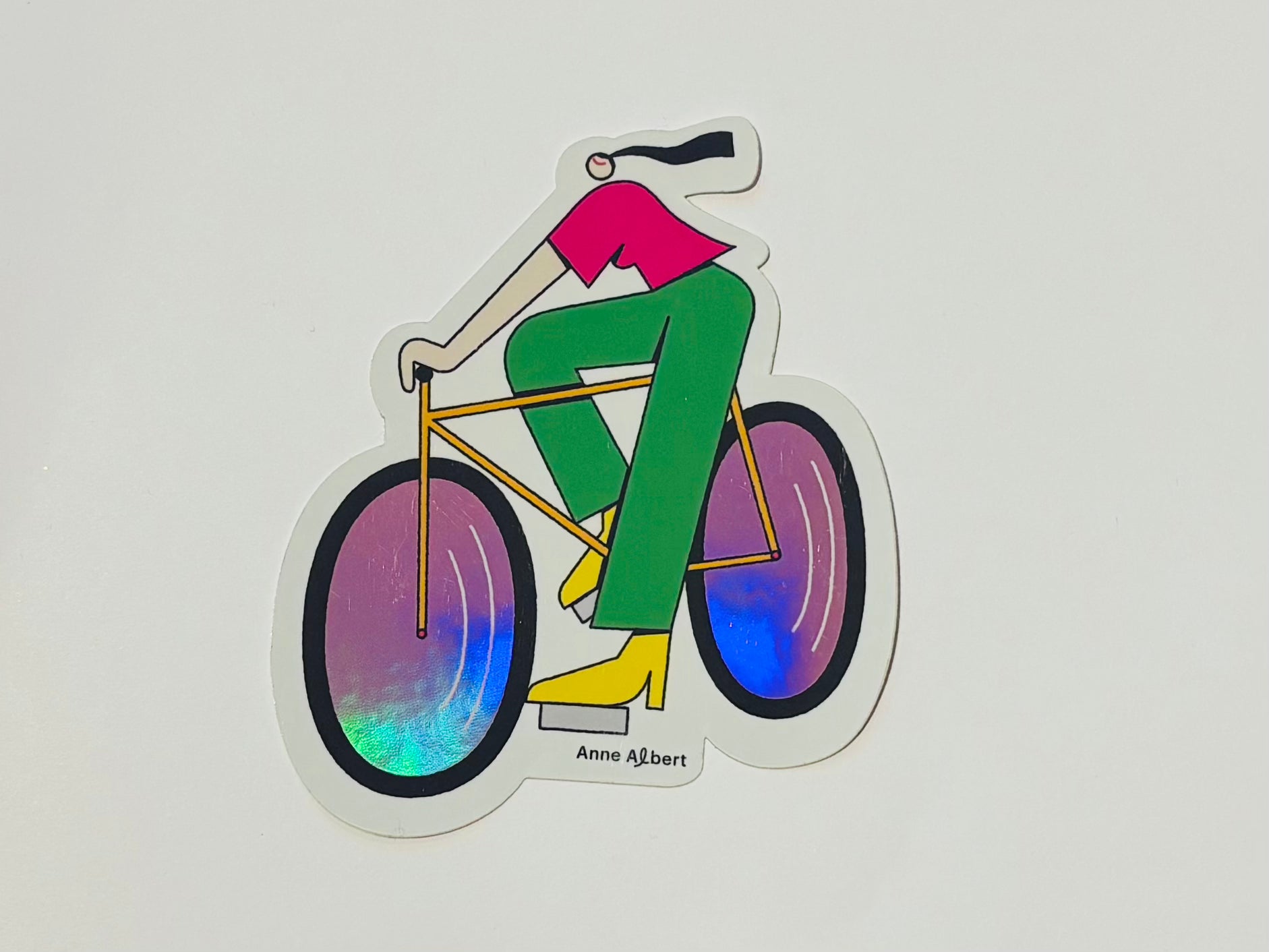 Anne Albert Illustration Sticker Bike