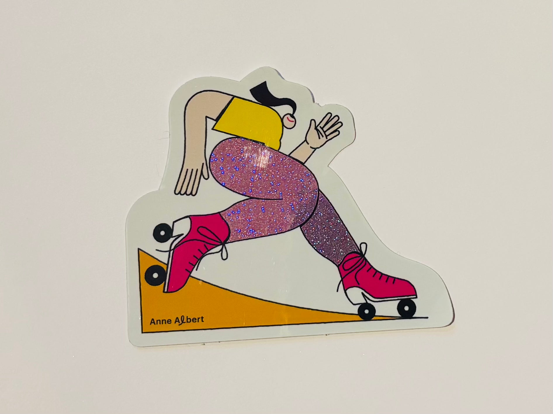 Anne Albert Illustration Sticker Rollerblades