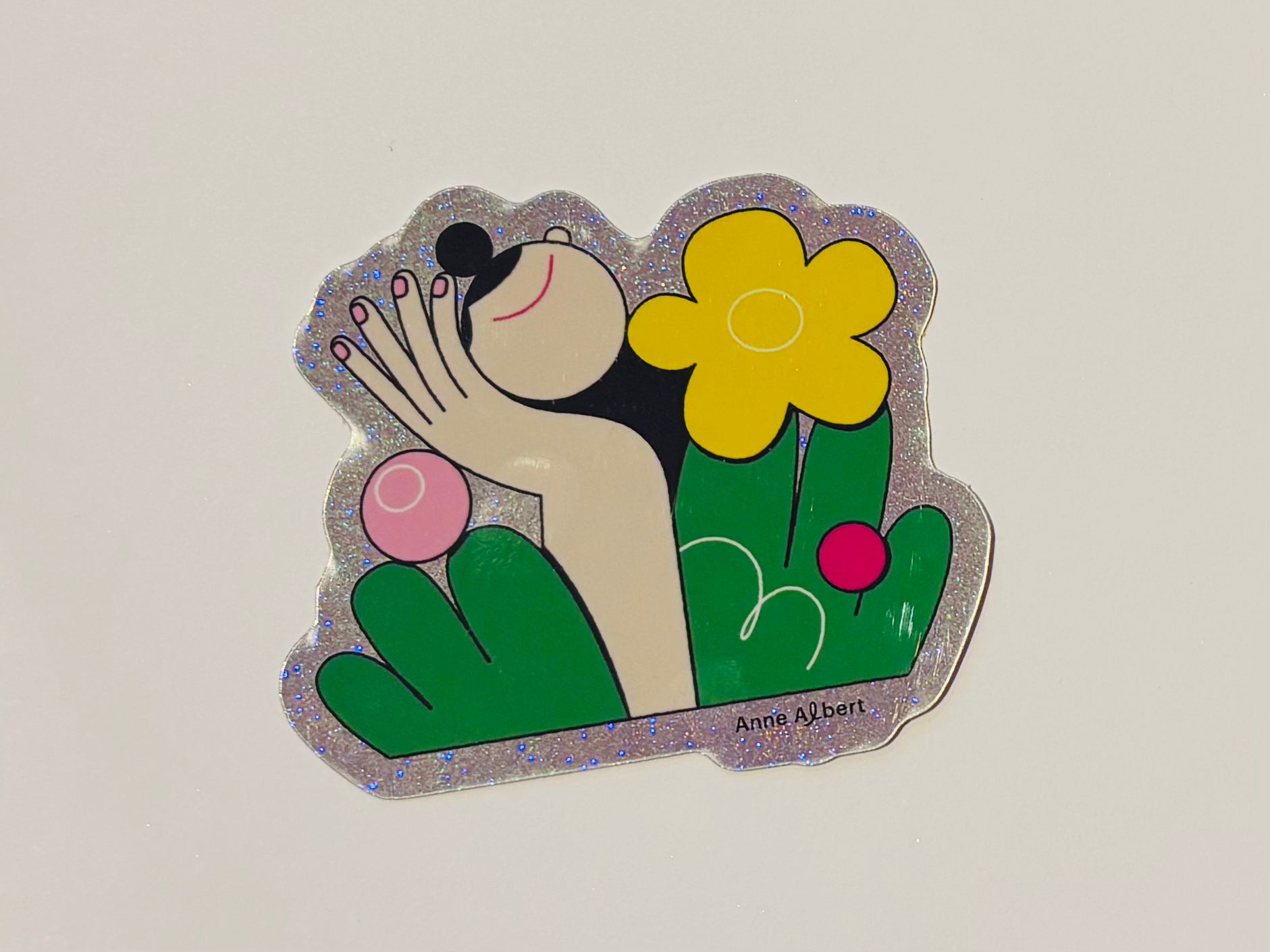 Anne Albert Illustration Sticker Flower Girl