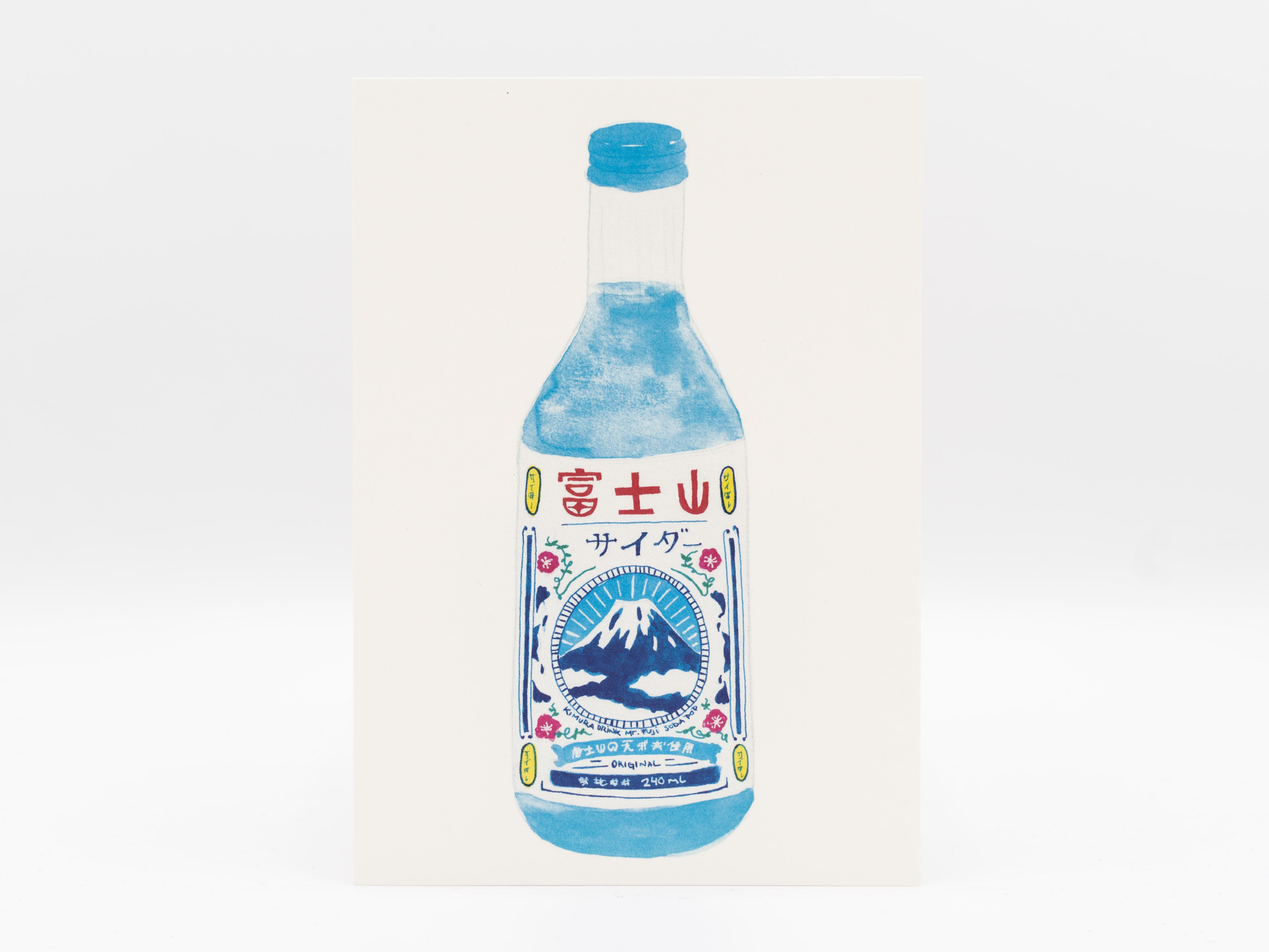 Meypec Postkarte Soda Pop Mount Fuji