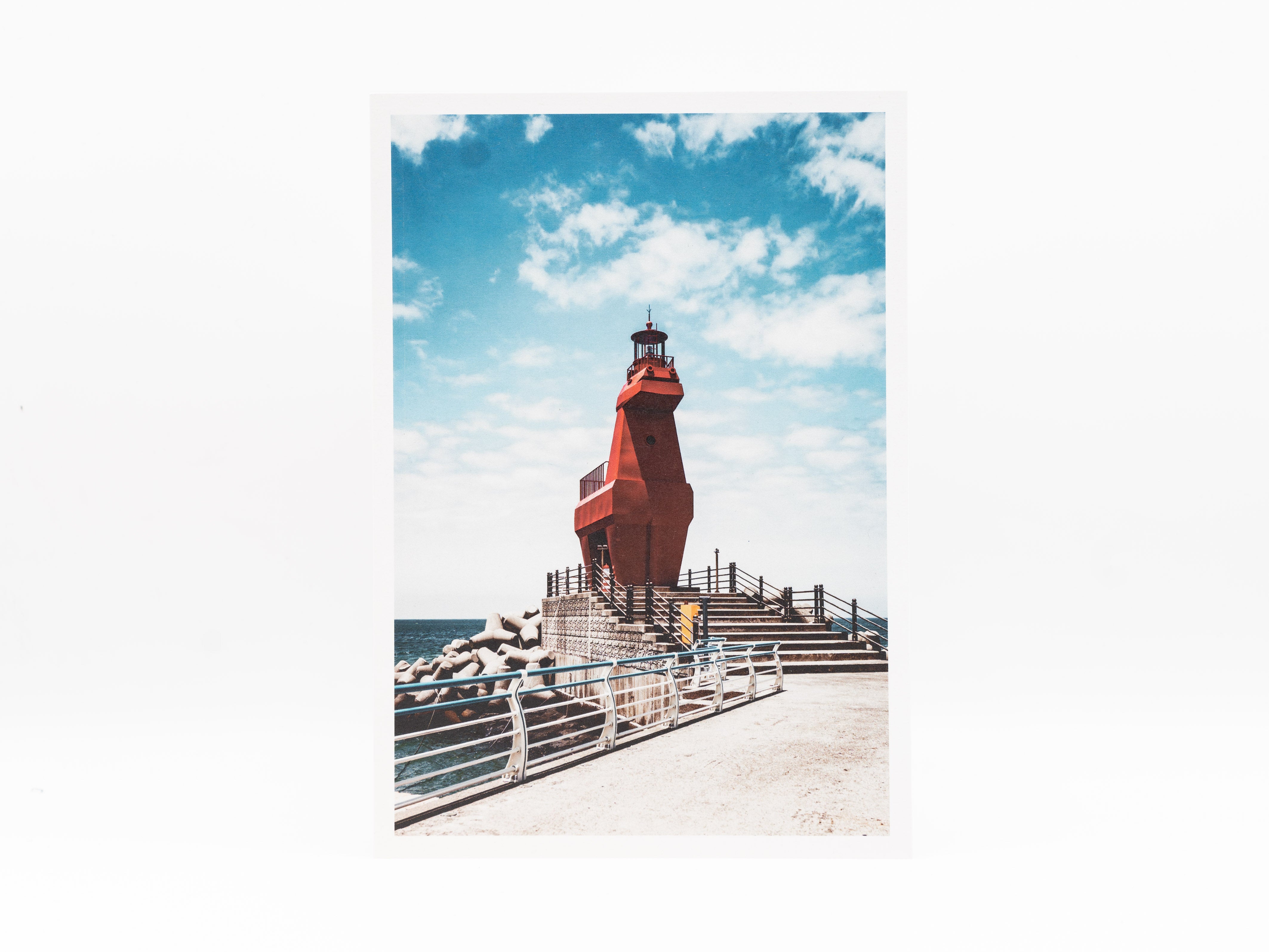 Maista Wu Kunstdruck, Foto-Print, Jeju Island, Leuchtturm, A5
