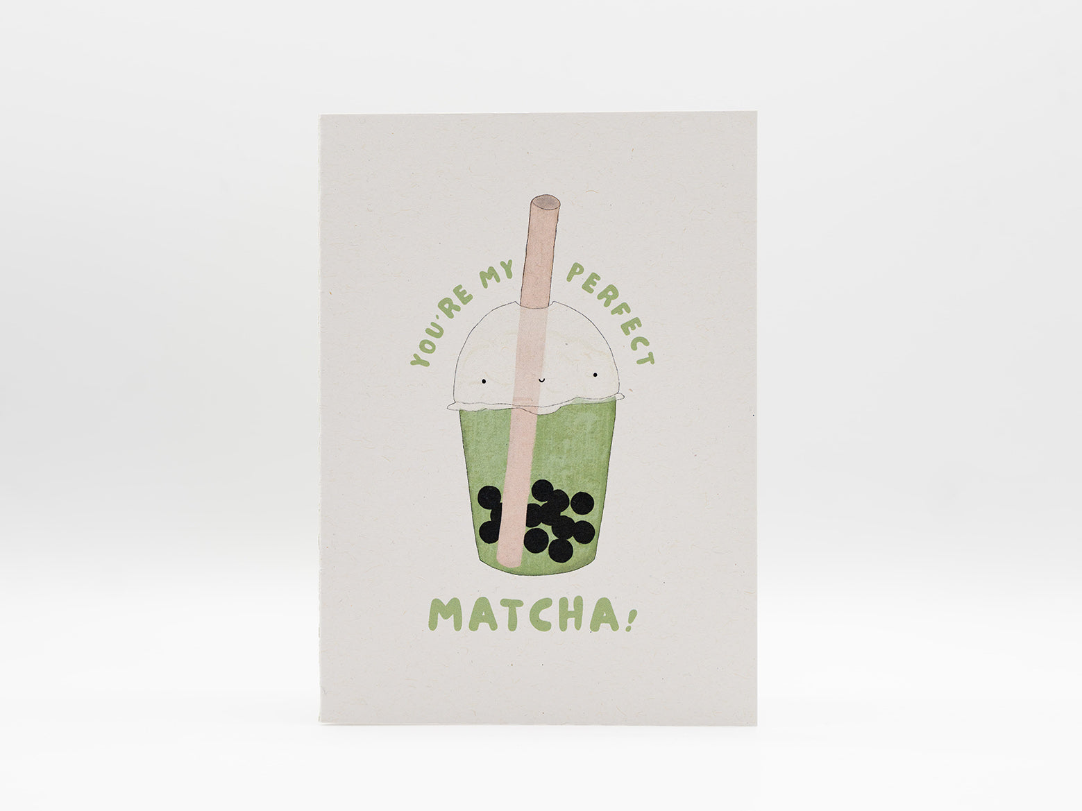 Reisundpapier Klappkarte You're my perfect matcha