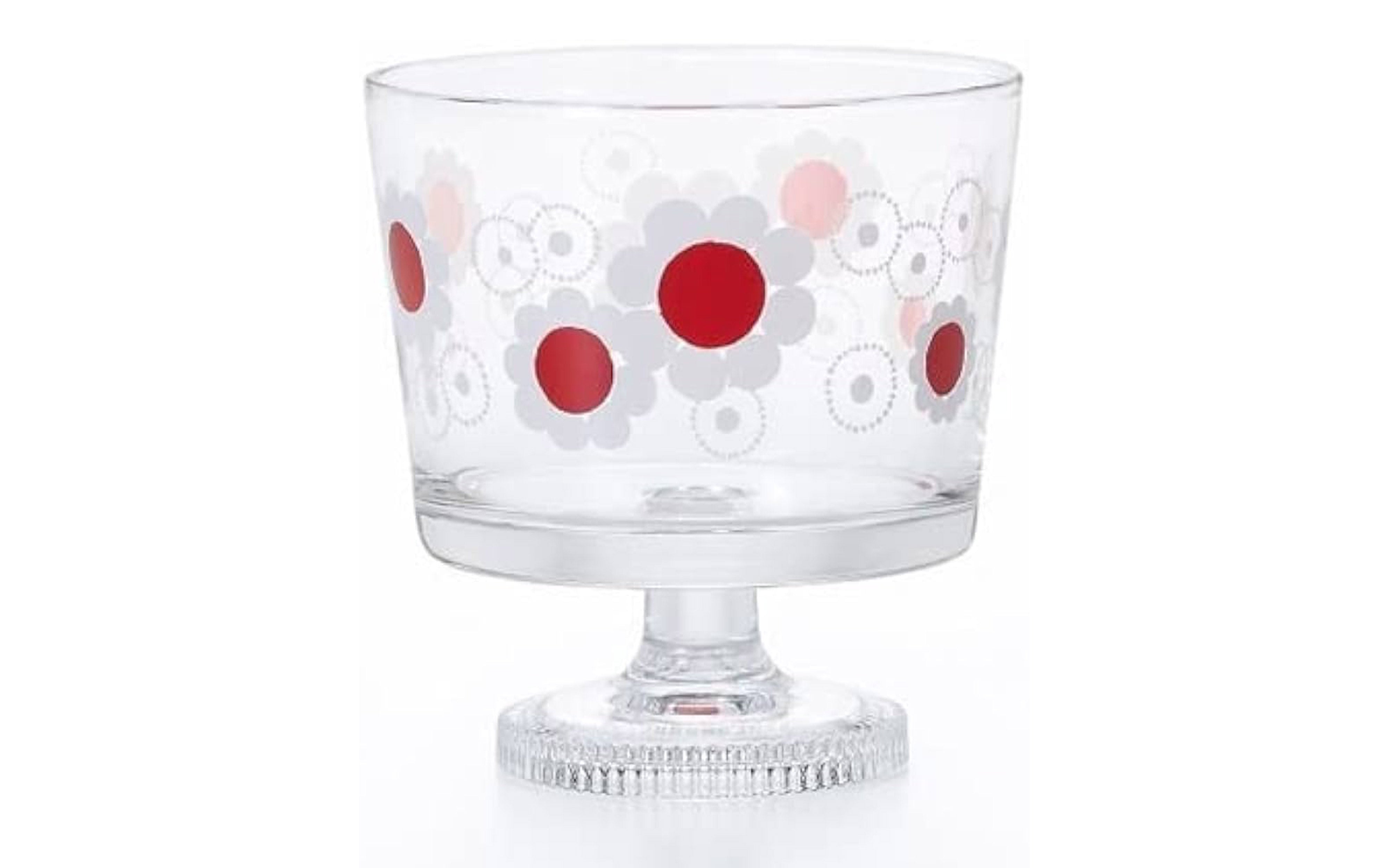 Aderia Retro Dessertglas Hanamawashi Red Flower 285 ml