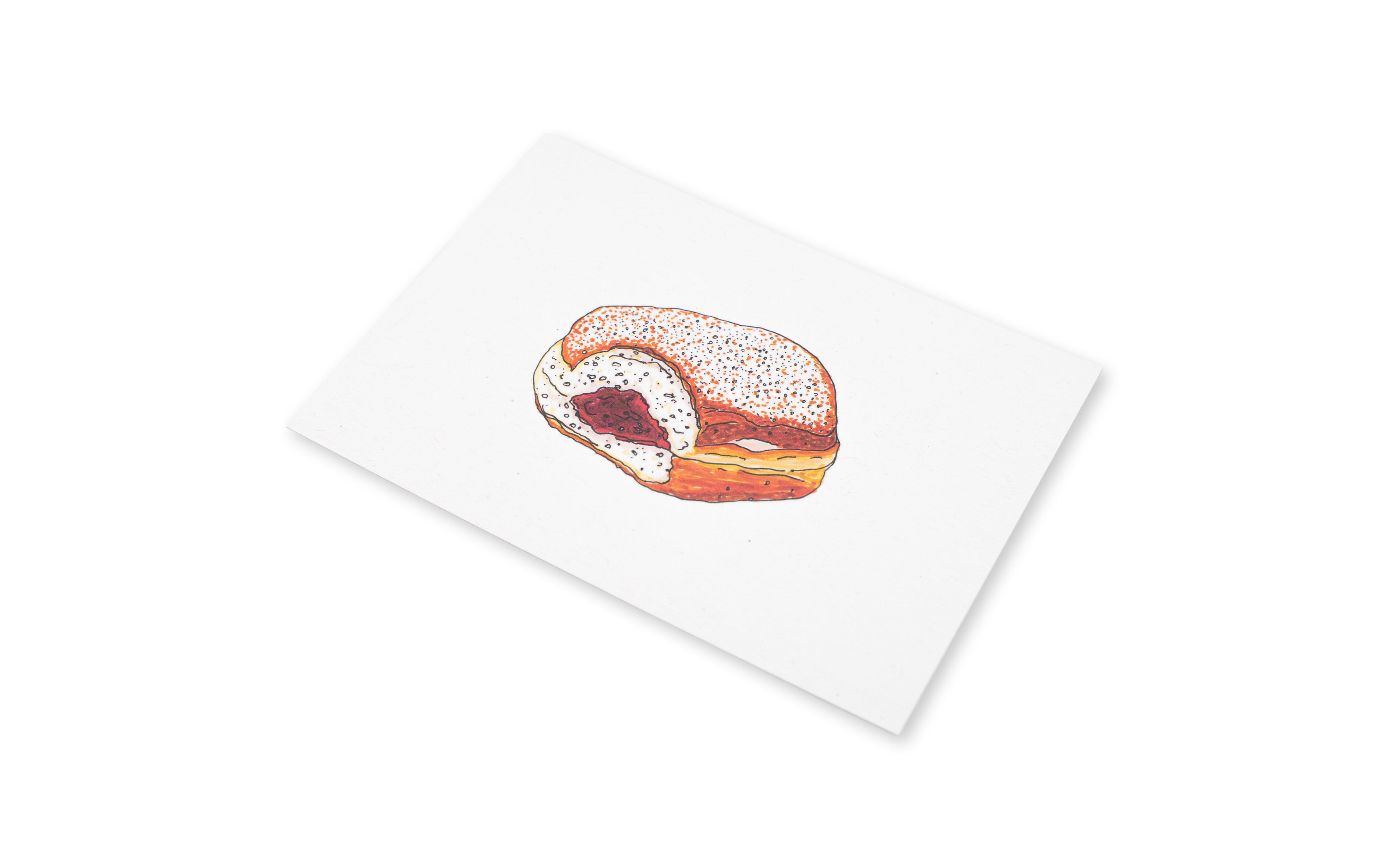 Goodfoodcrapdrawing x Sorami Postkarte Berlin Food