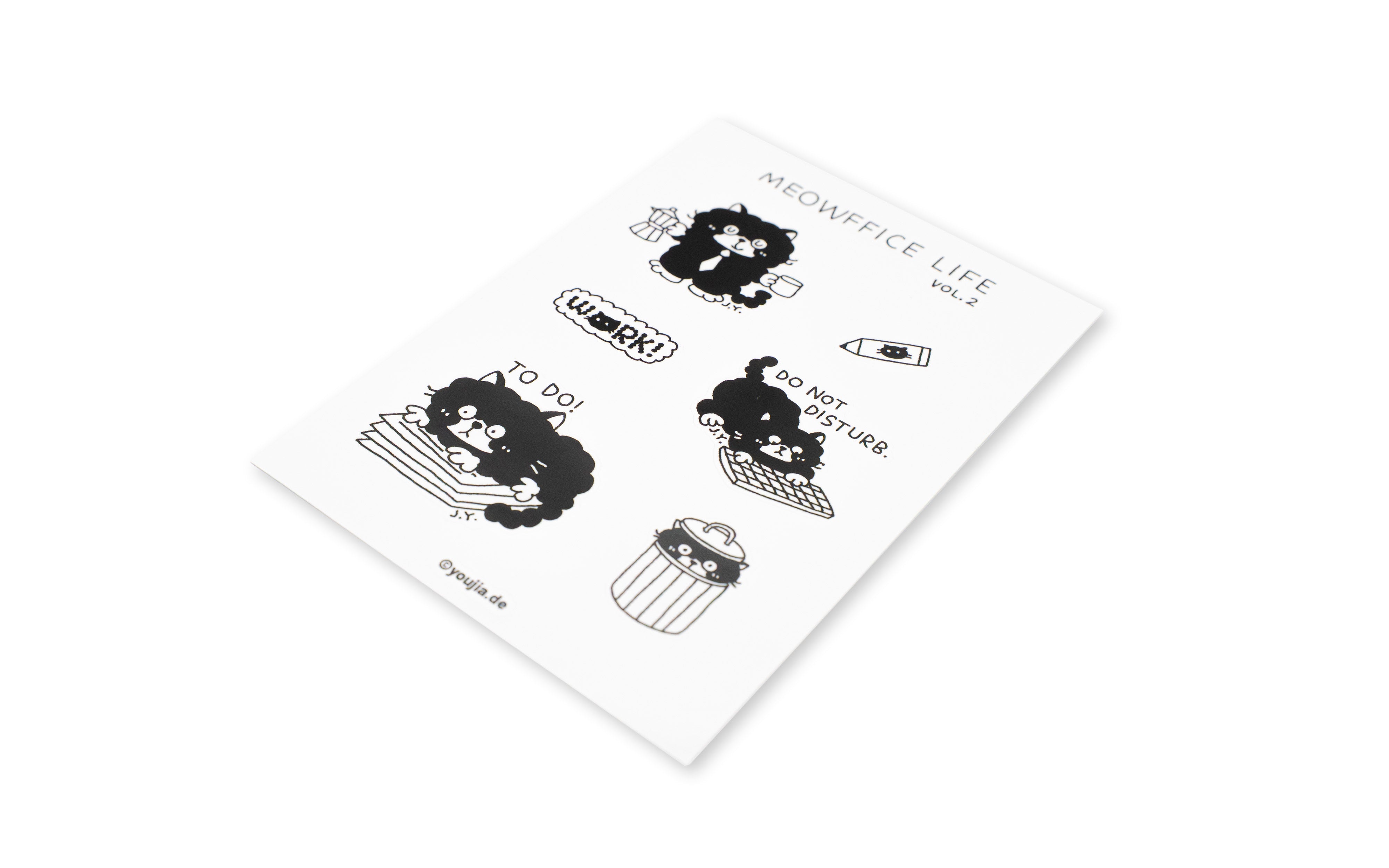 You Jia Sticker Set Meowffice Life Vol. 2