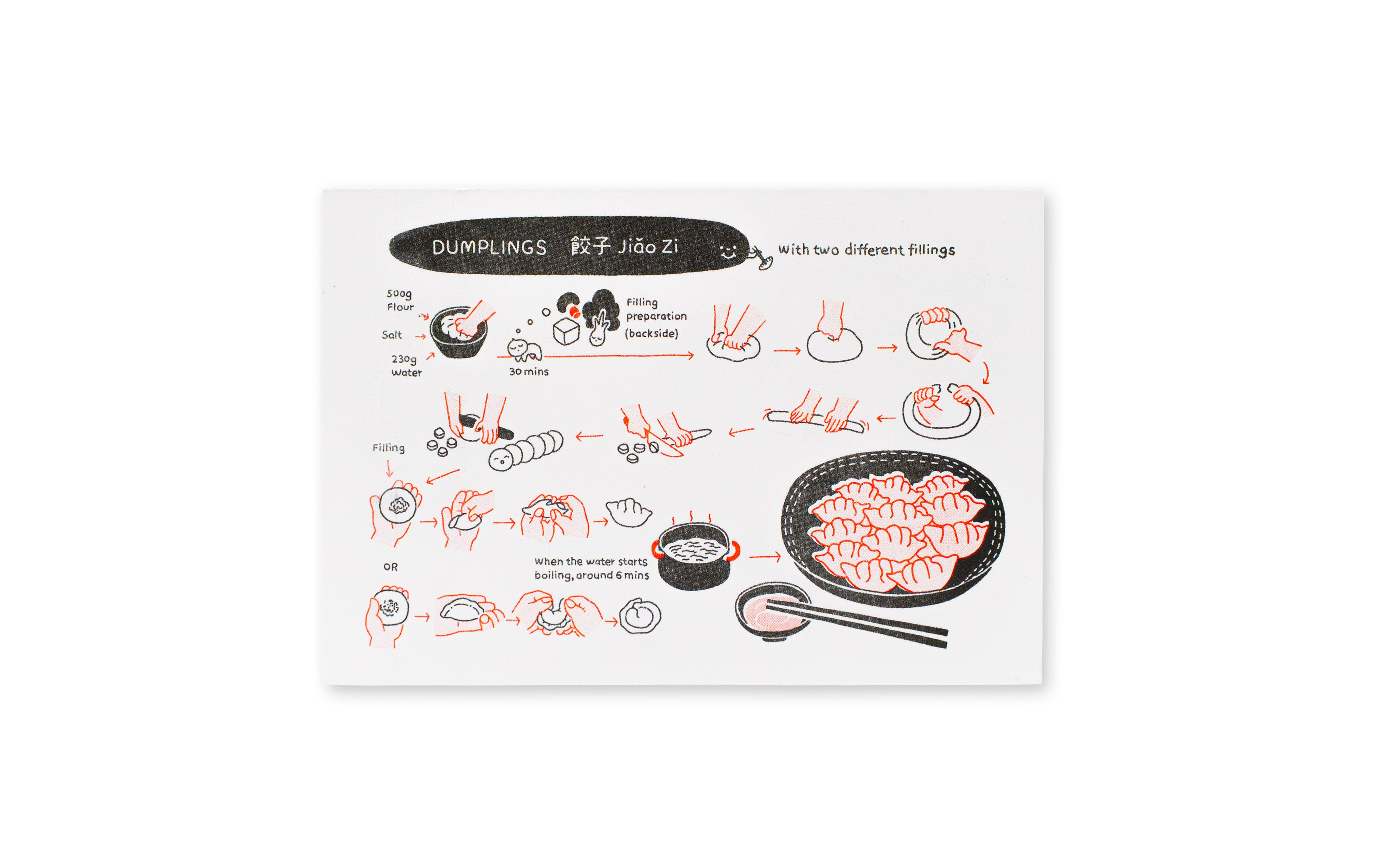You Jia Postkarte Dumplings
