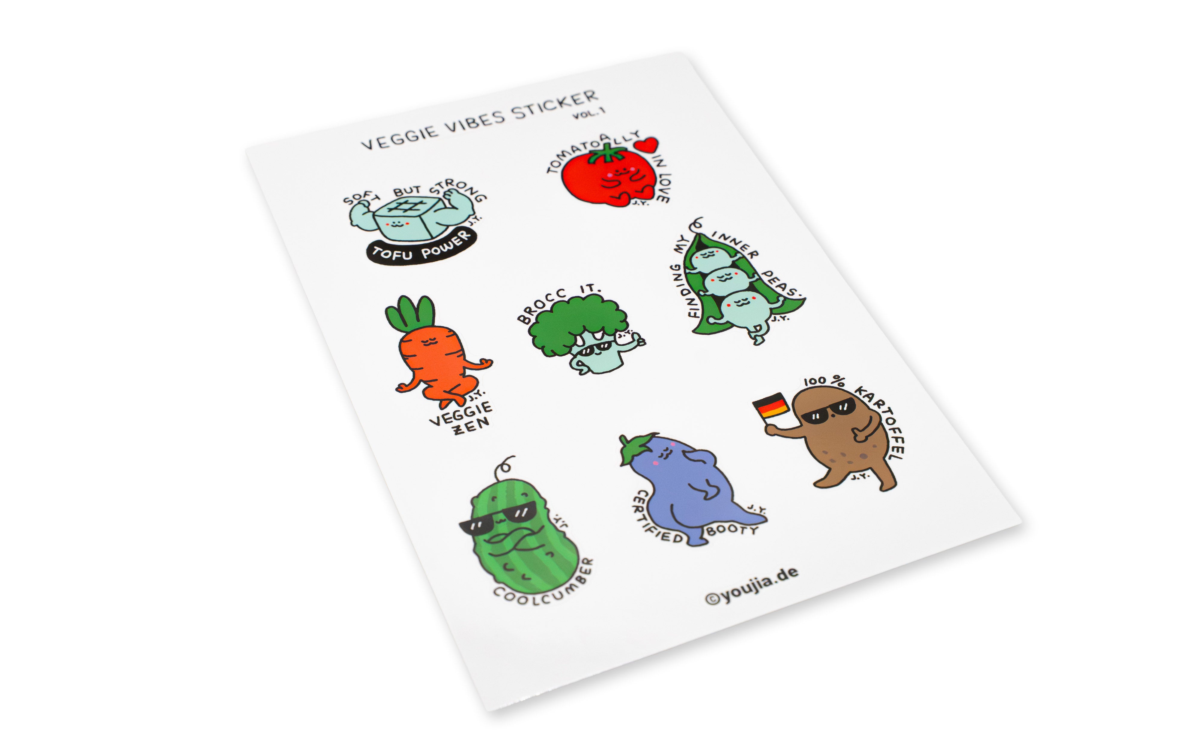 You Jia Sticker Set Veggie Vibes