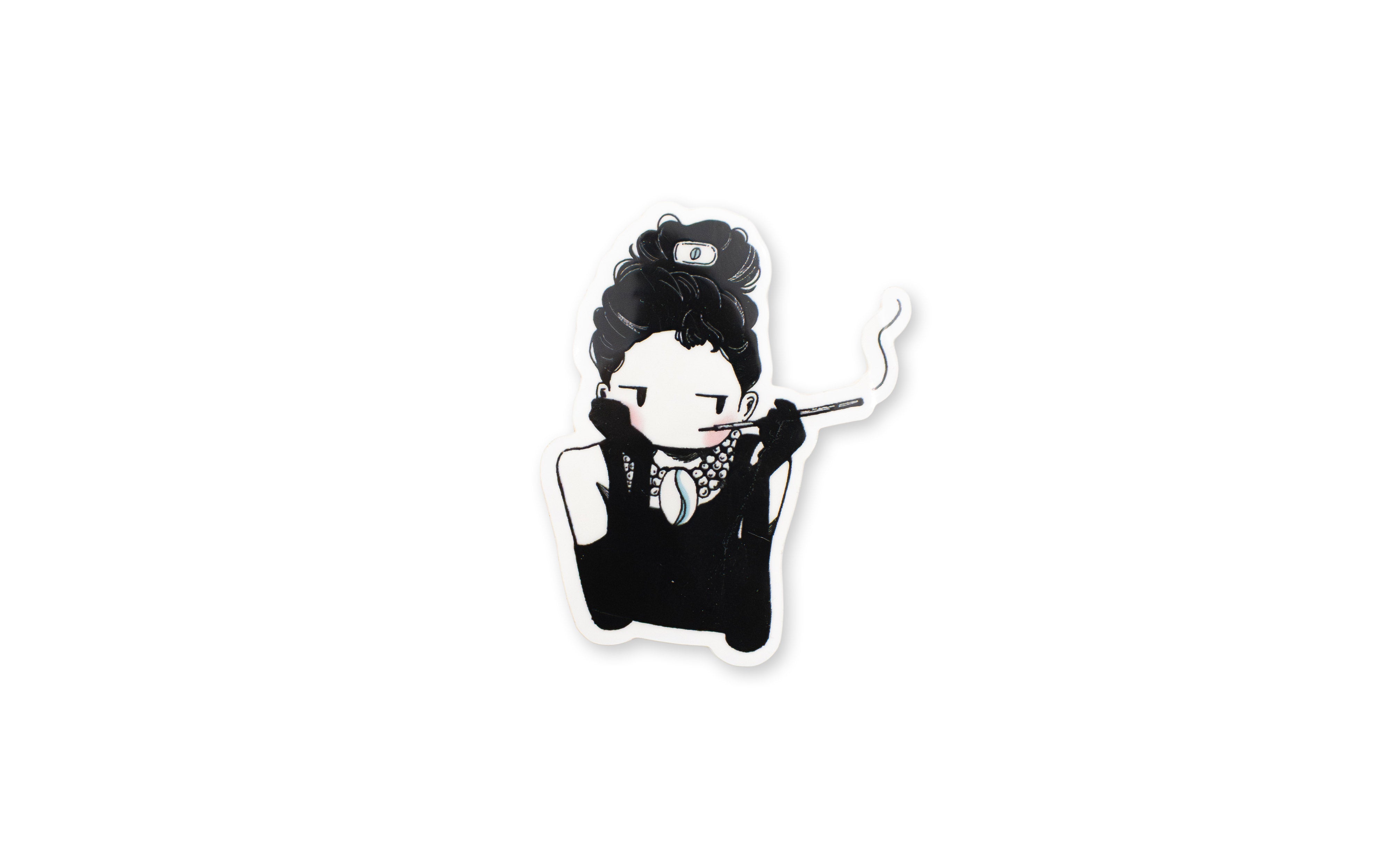 Thanh Illustrates Sticker Grumpy Girl at Tiffanys