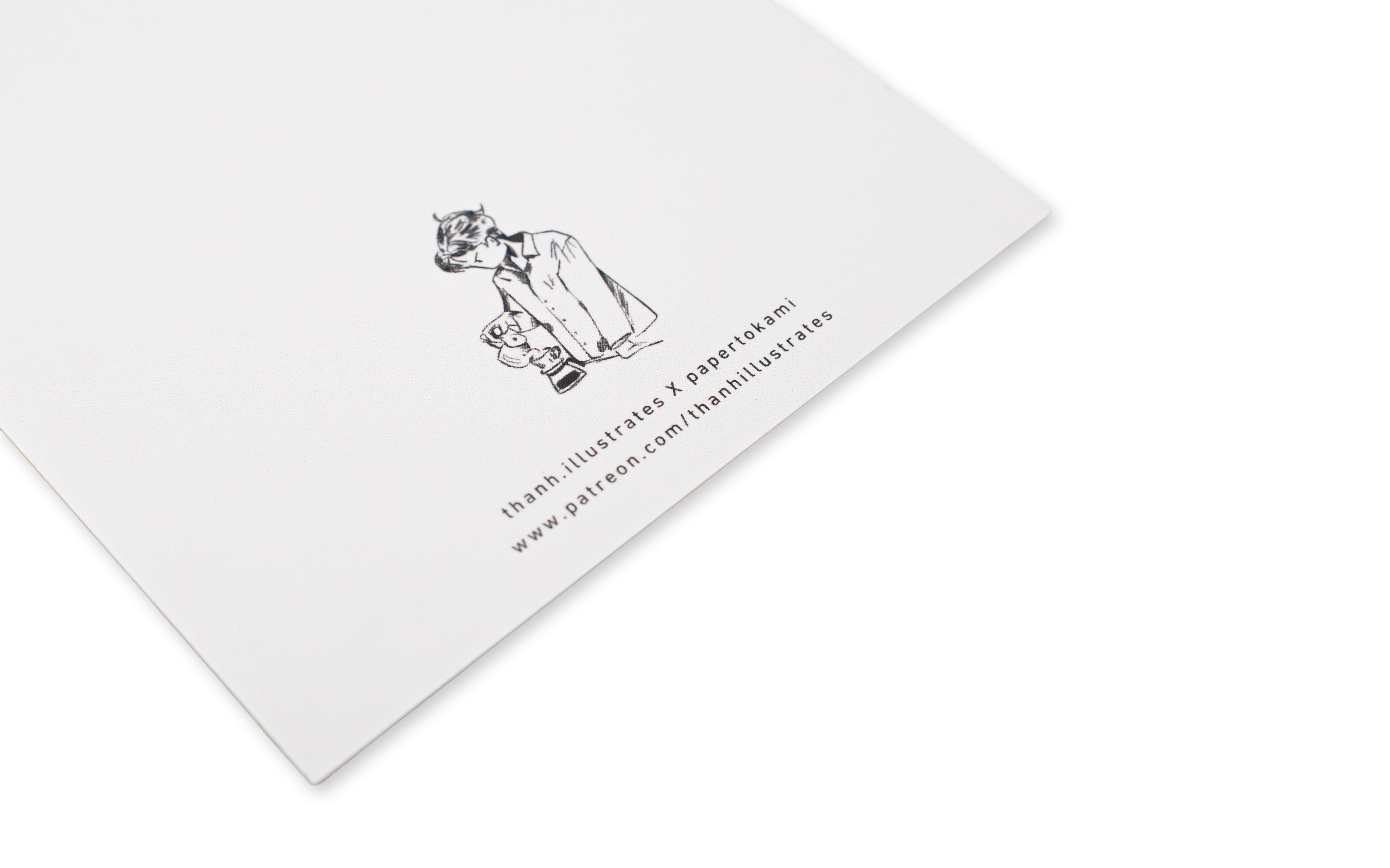 Thanh Illustrates Postkarte Grumpy Boy