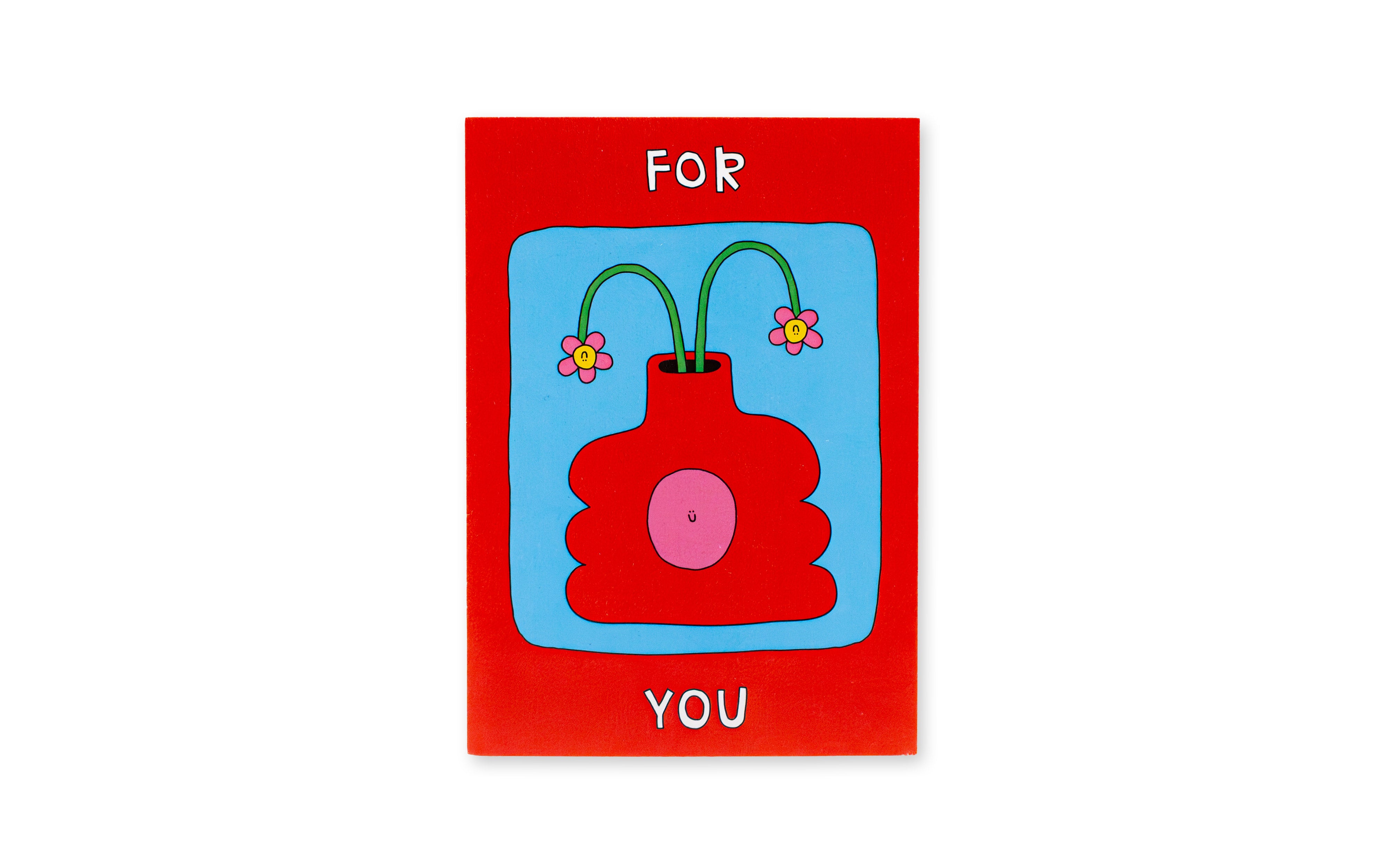 Wobbly Studio Postkarte Flower Vase