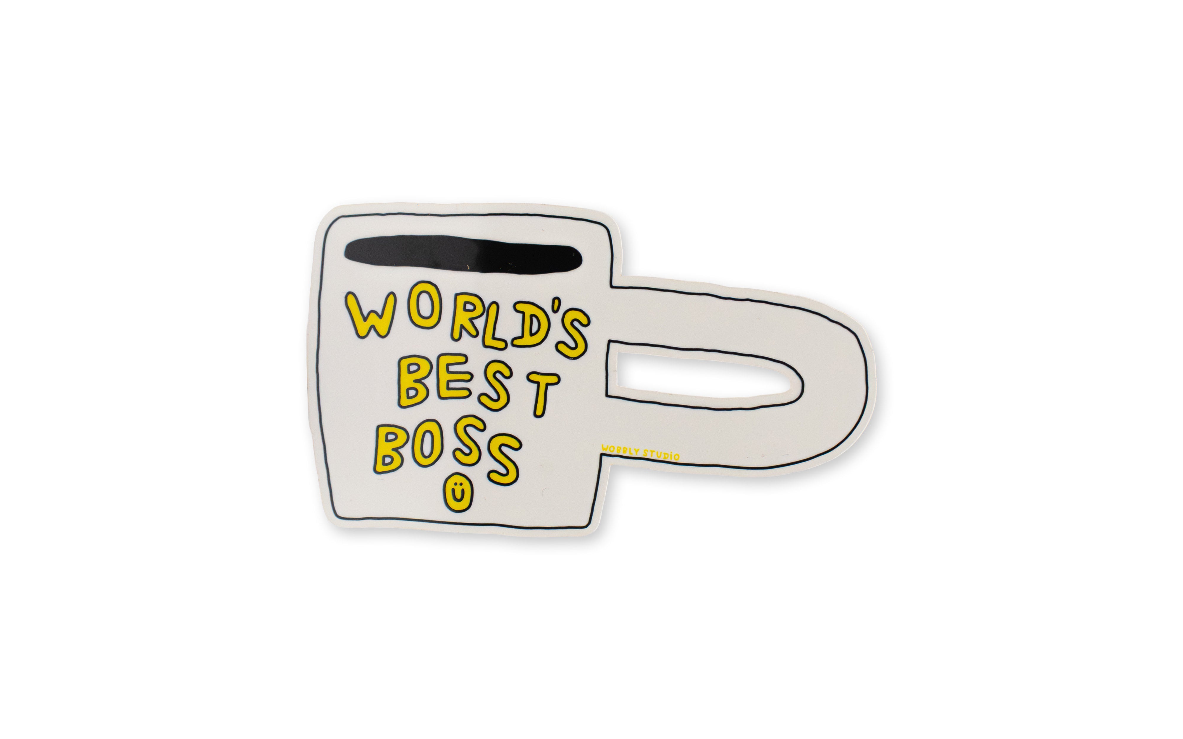 Wobbly Studio Sticker World's Best Boss