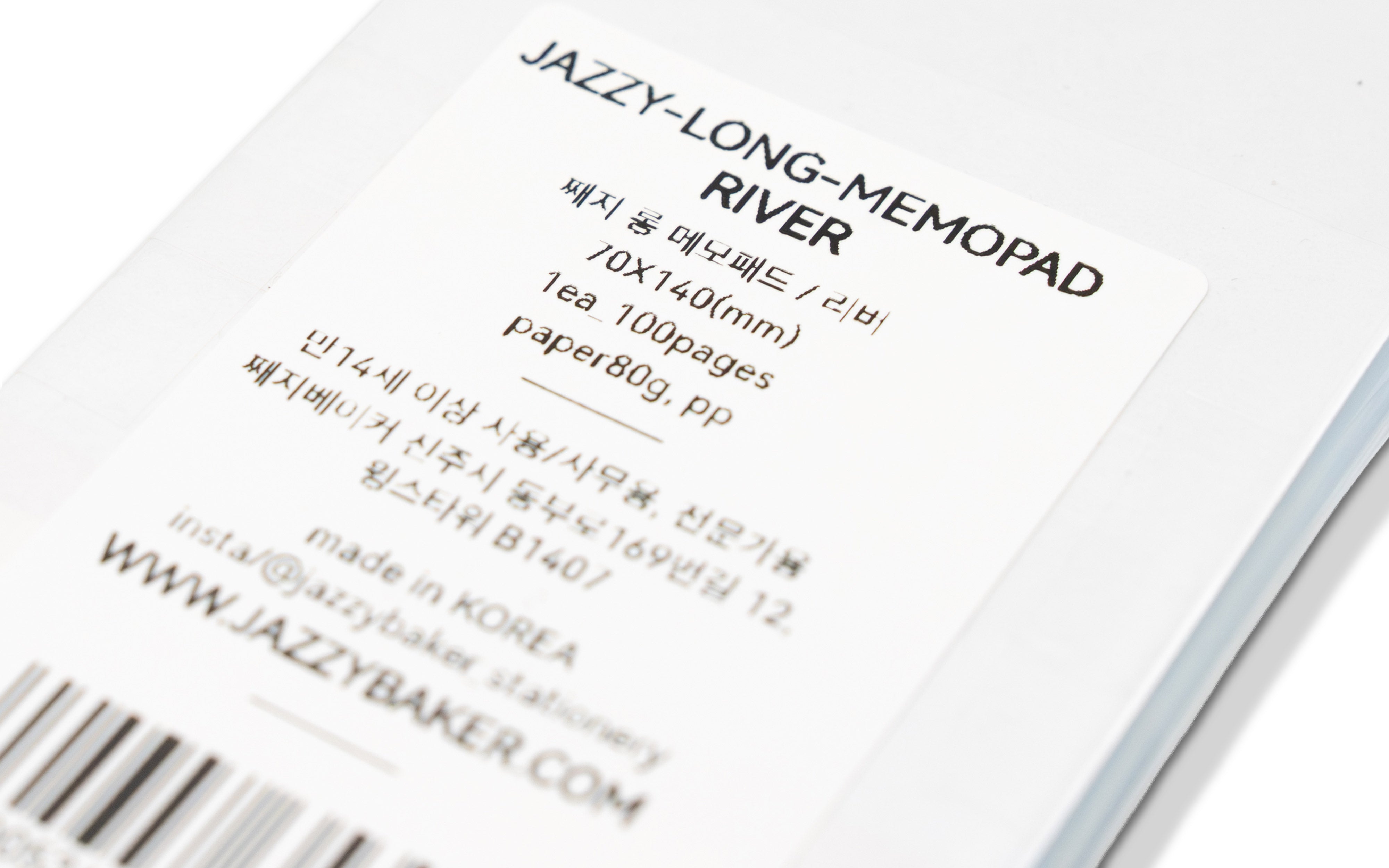 Jazzybaker Notizblock Memopad 140 River