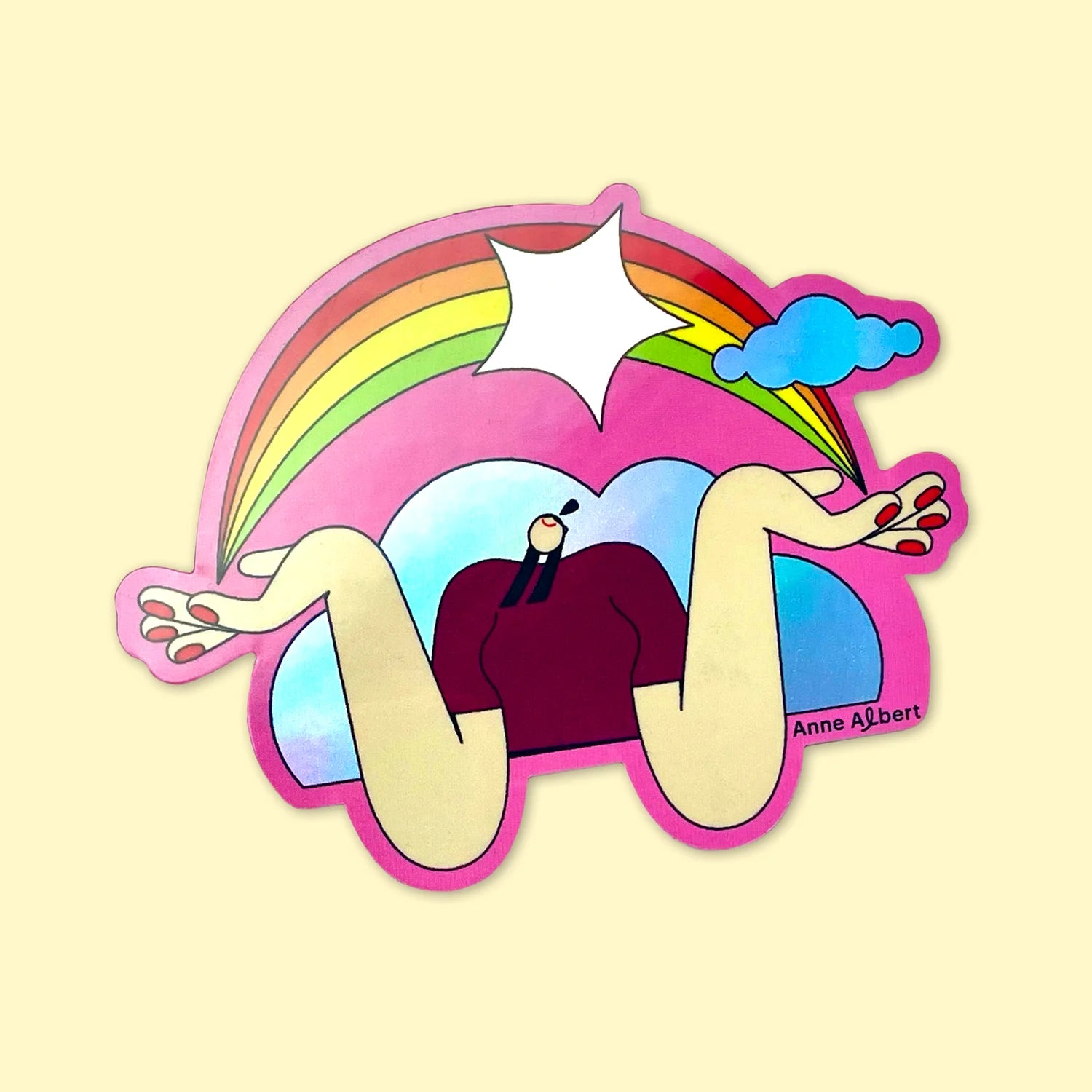 Anne Albert Illustration Sticker Rainbow