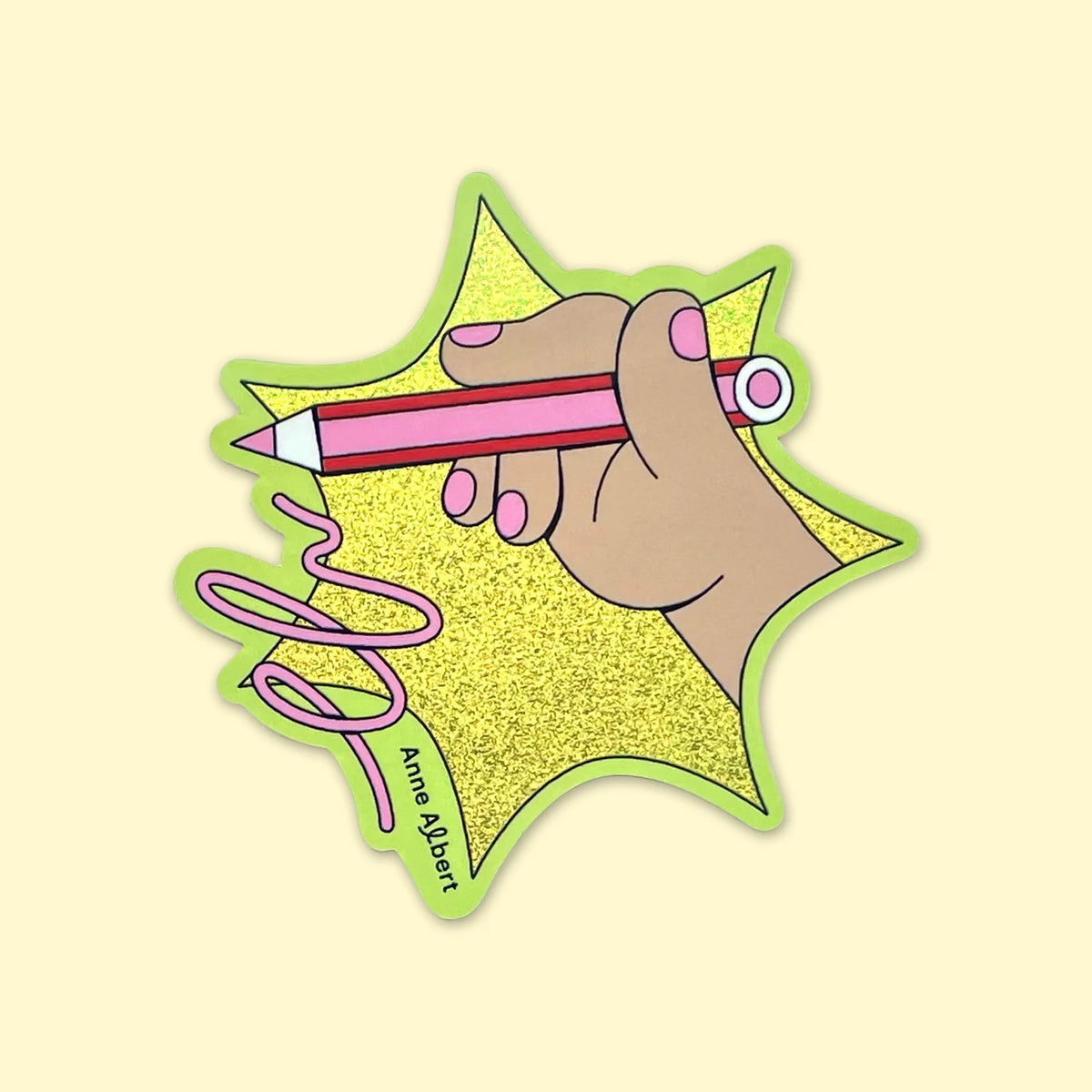 Anne Albert Illustration Sticker Hand