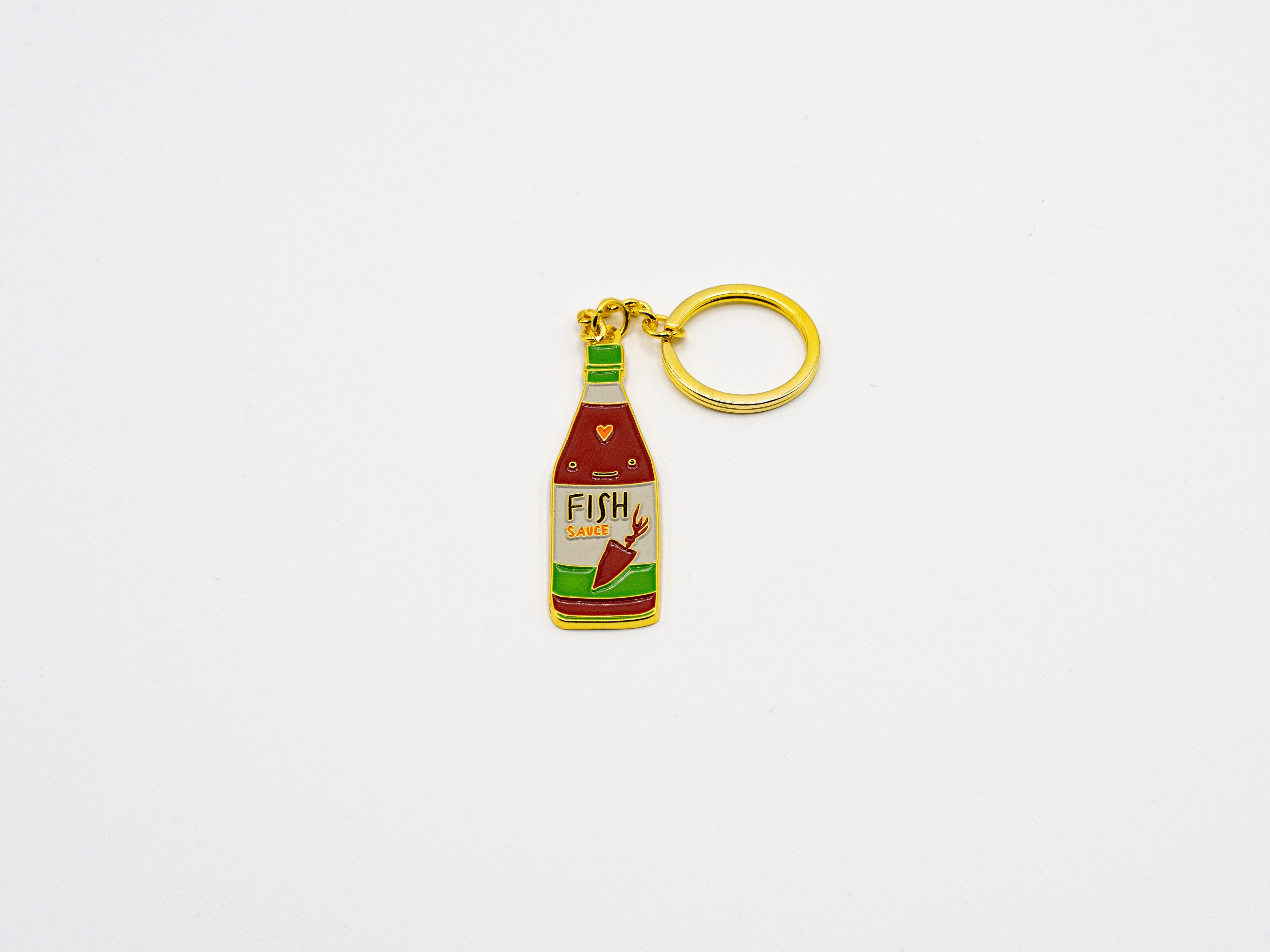 Reisundpapier Schlüsselanhänger, Key Chain Fish sauce Fischsoße, Anhänger