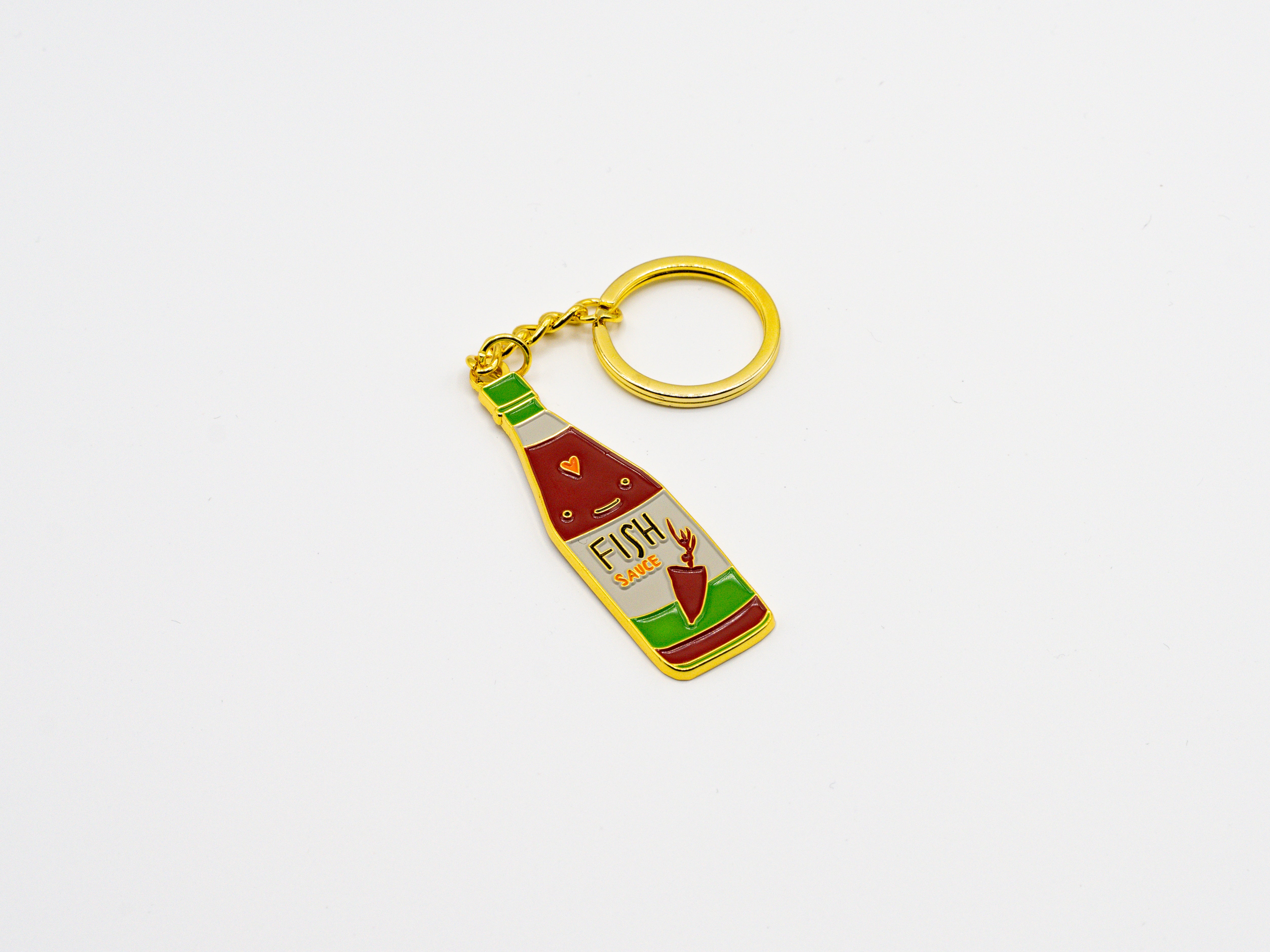 Reisundpapier Schlüsselanhänger, Key Chain Fish sauce Fischsoße, Anhänger