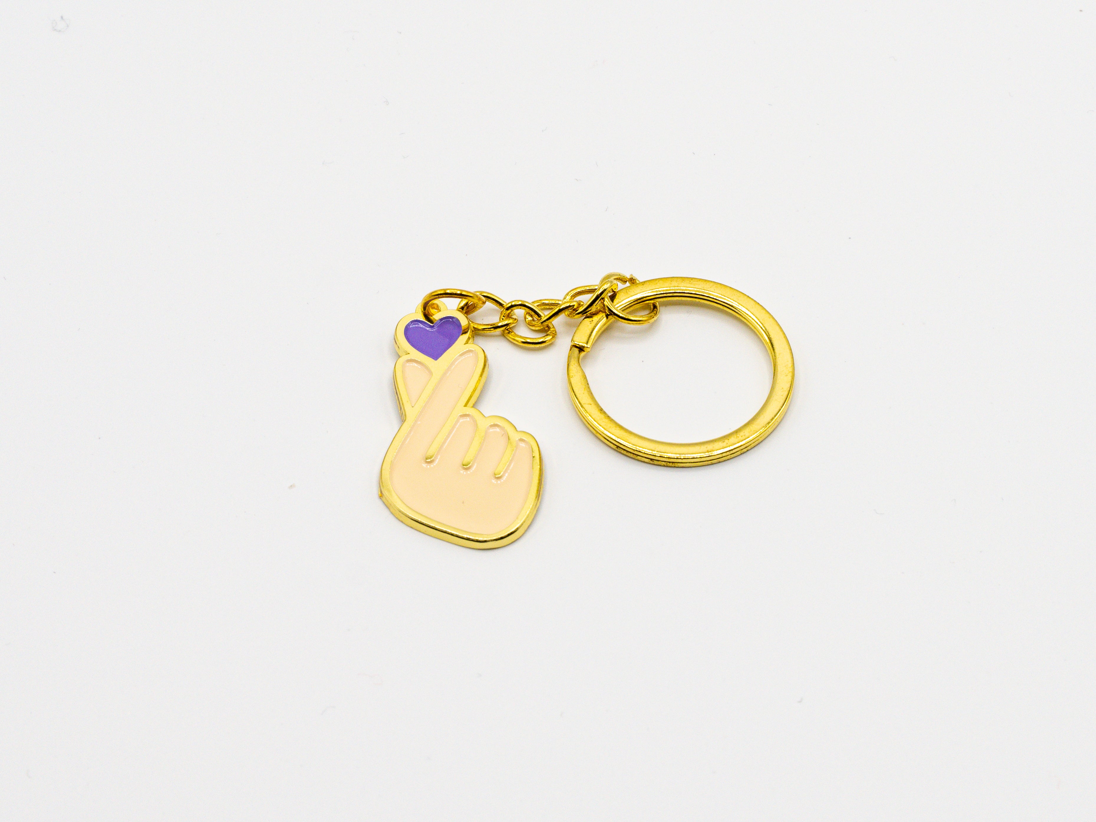 Reisundpapier Schlüsselanhänger, Key Chain Fingerhearts, Anhänger
