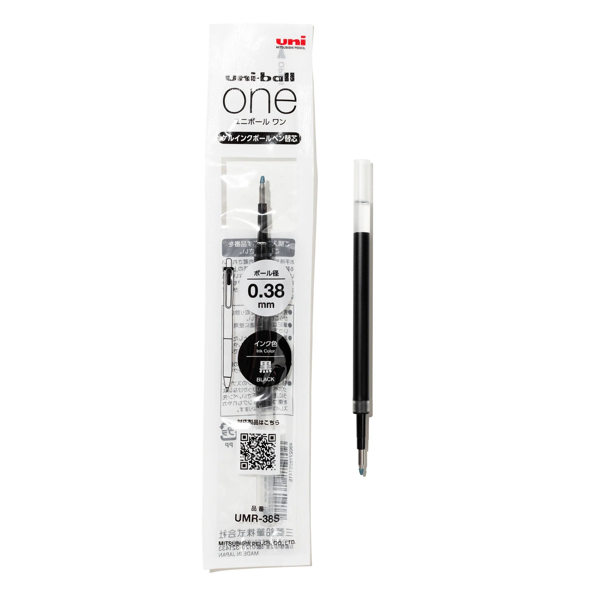Mitsubishi Ersatzmine für Gelstift  Uni Ball One P Gel Pen 0.38mm