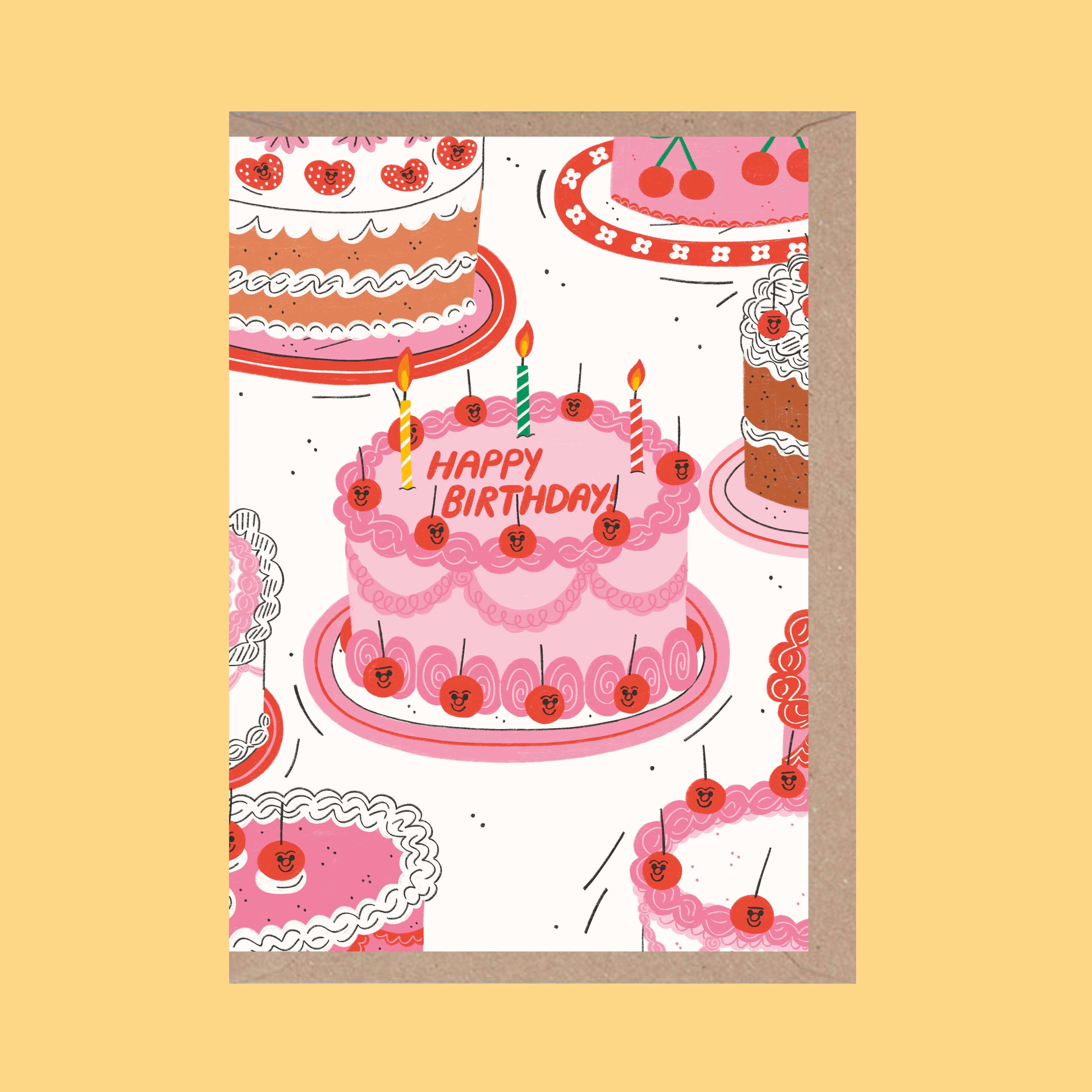 Rumble Cards x Tess Smith Roberts Klappkarte Happy Birthday