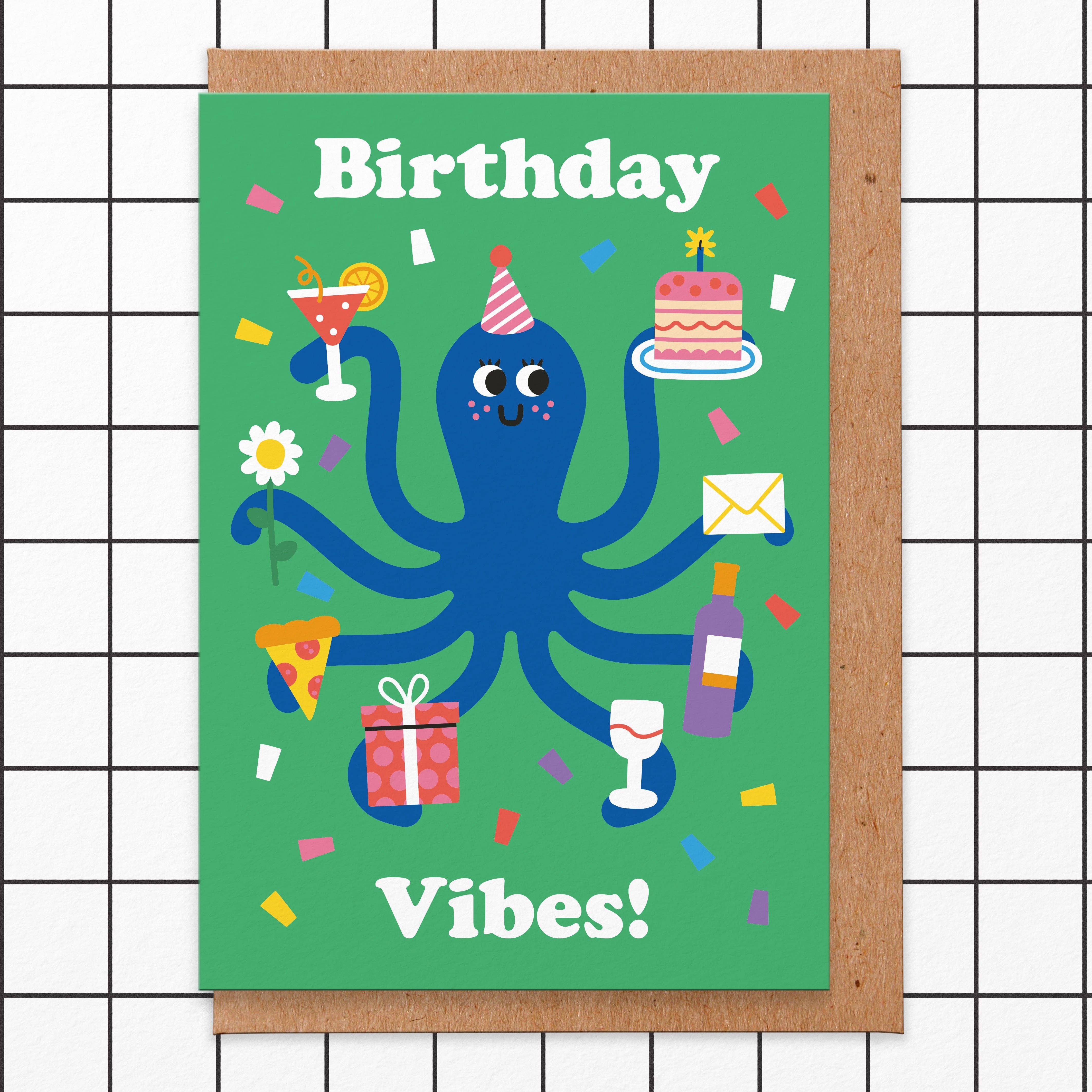 Studio Boketto Klappkarte Birthday Vibes