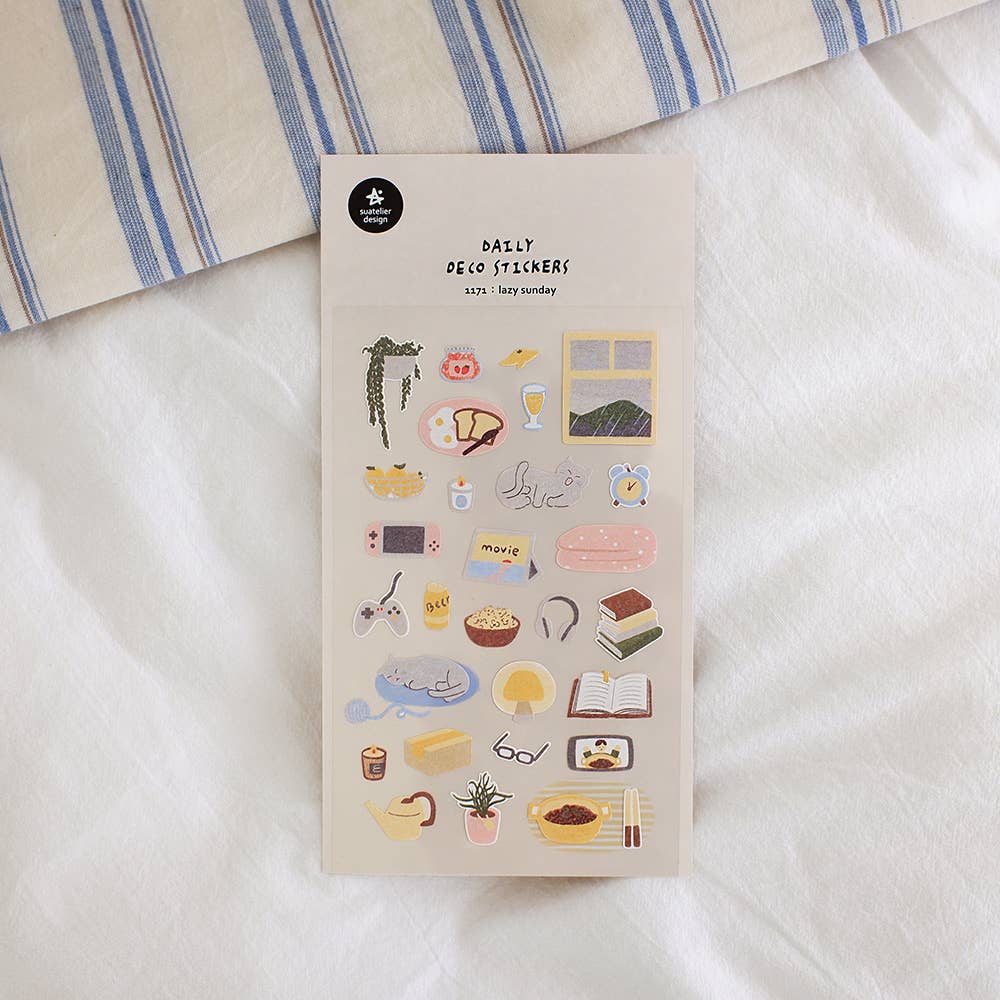 Suatelier Design Sticker Set Lazy Sunday