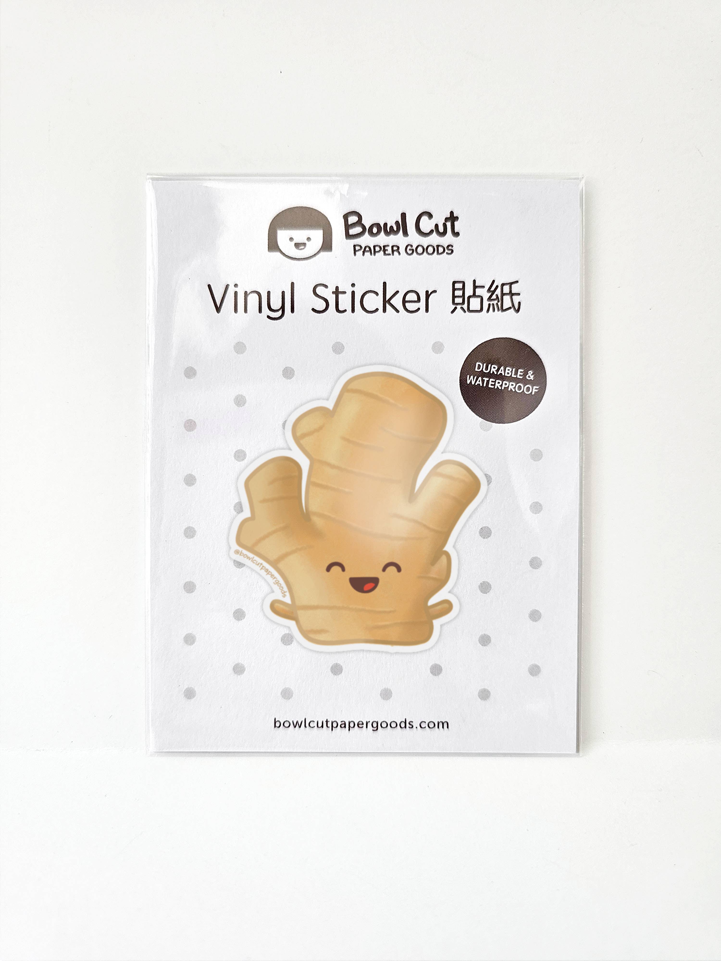 Bowl Cut Paper Goods Sticker Ginger