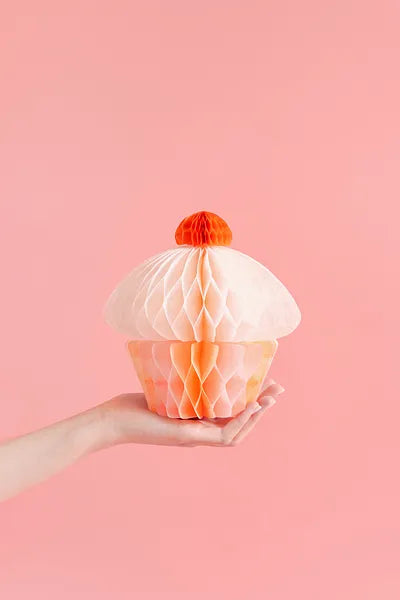 Honeycomb Papierdekoration Muffin, 20 cm