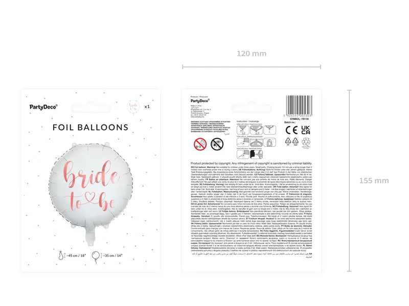 Folienballon Bride To Be