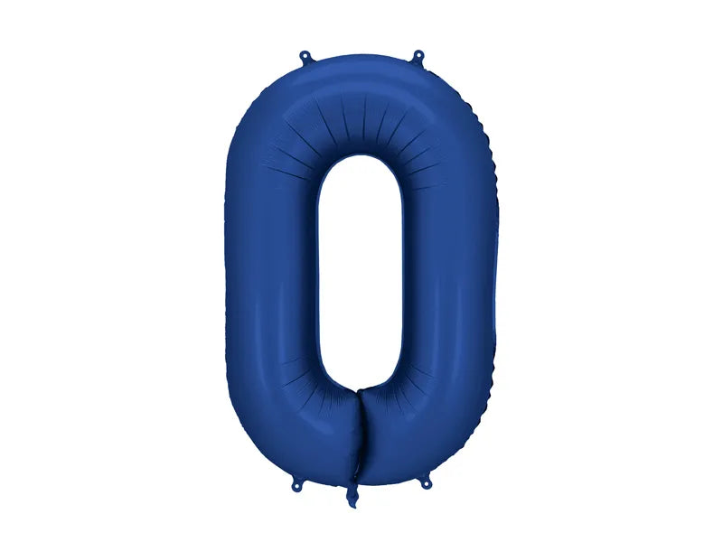 Folienballon Ziffer Marineblau 86 cm