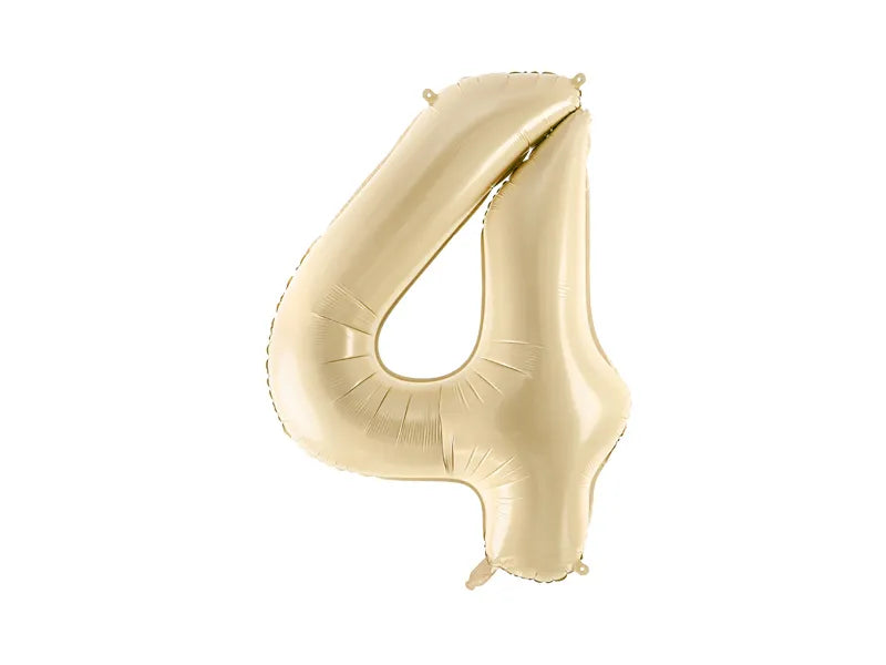 Folienballon Ziffer Beige 72 cm