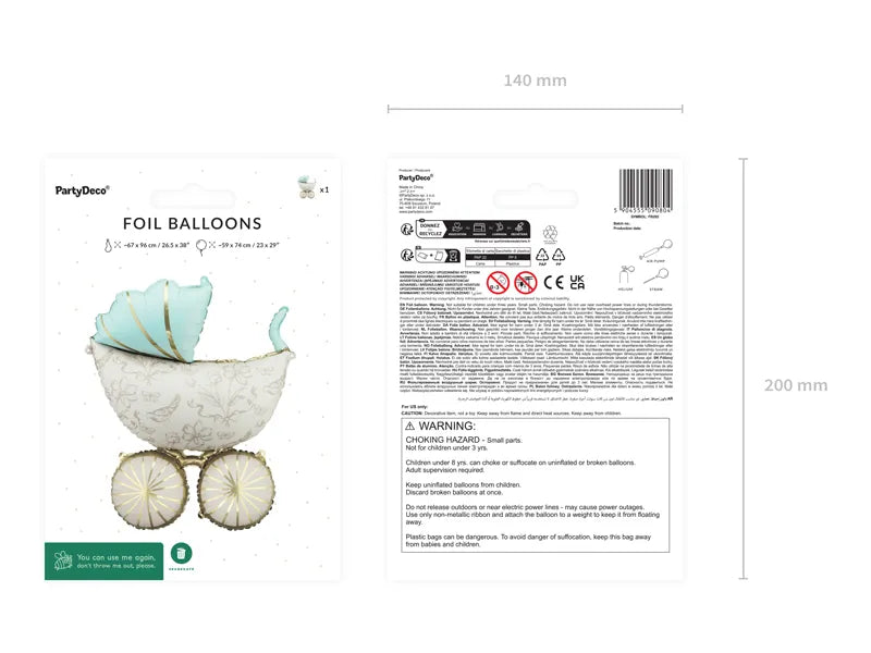 Folienballon Kinderwagen