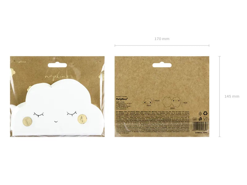 Papierservietten Wolke