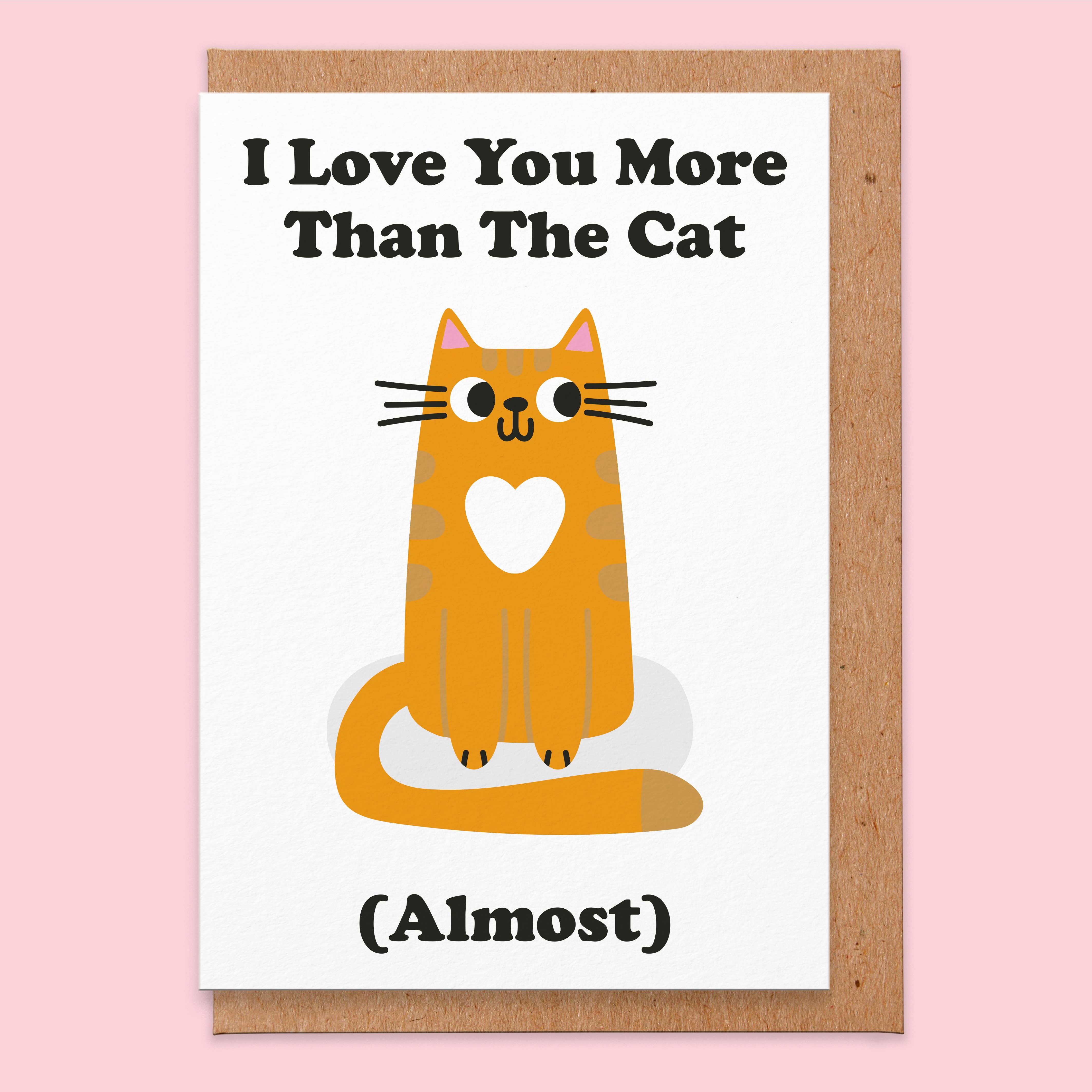 Studio Boketto Klappkarte Love You More Than The Cat