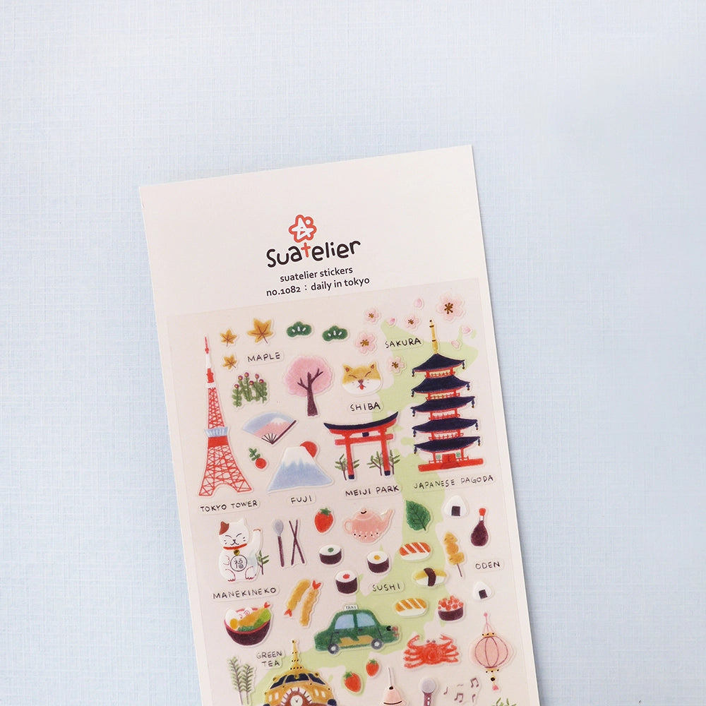 Suatelier Design Sticker Set Daily in Tokyo