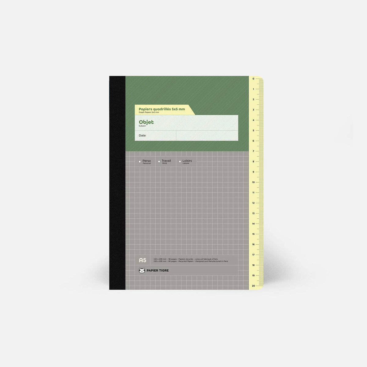 Papier Tigre Notizbuch A5 Admin Squared