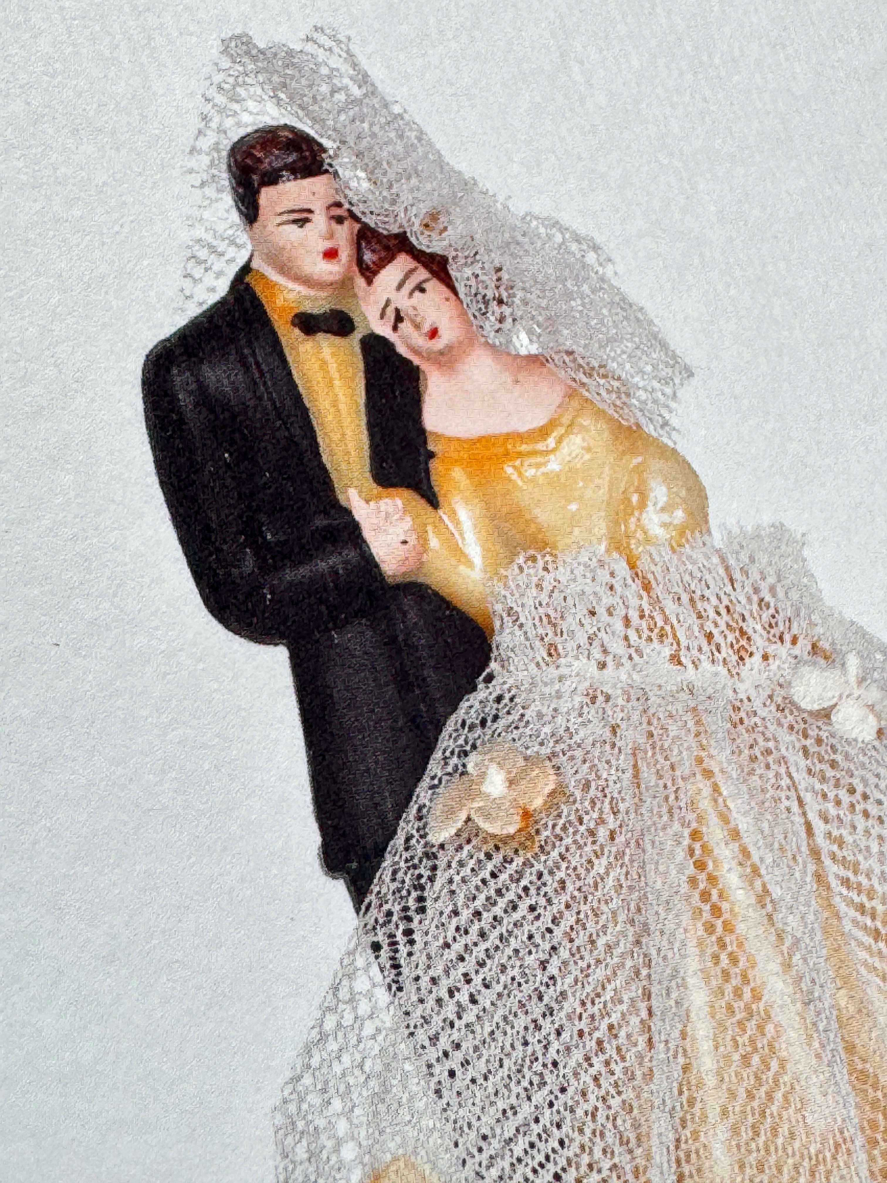 Canonbury Press Klappkarte Hochzeitstortenfigur Nr.1