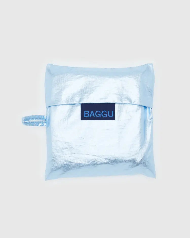 Standard Baggu Metallic Blue