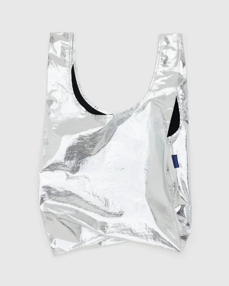 Standard Baggu Metallic Silver