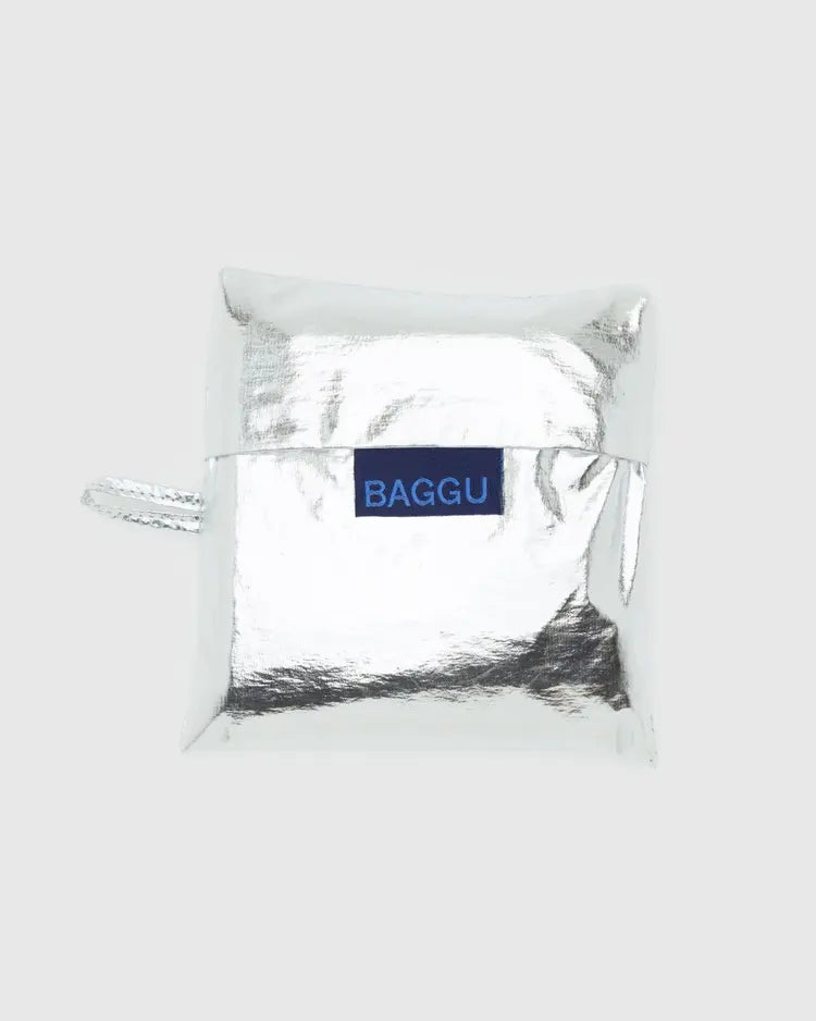Standard Baggu Metallic Silver