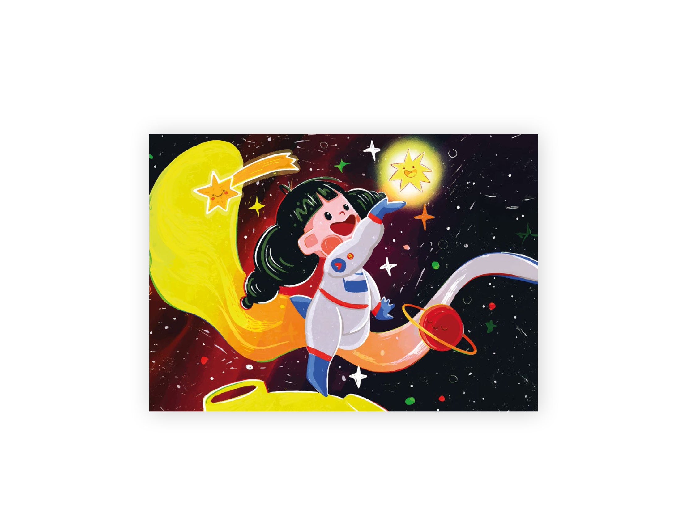Ahoi Julinko Postkarte Galaxy